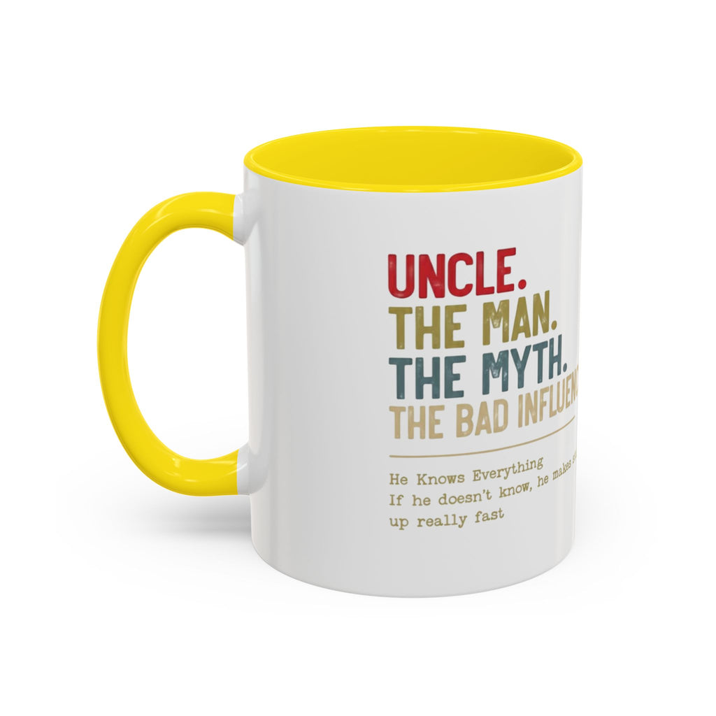 Uncle 'The Man, The Myth, The Legend' Accent Coffee Mug
