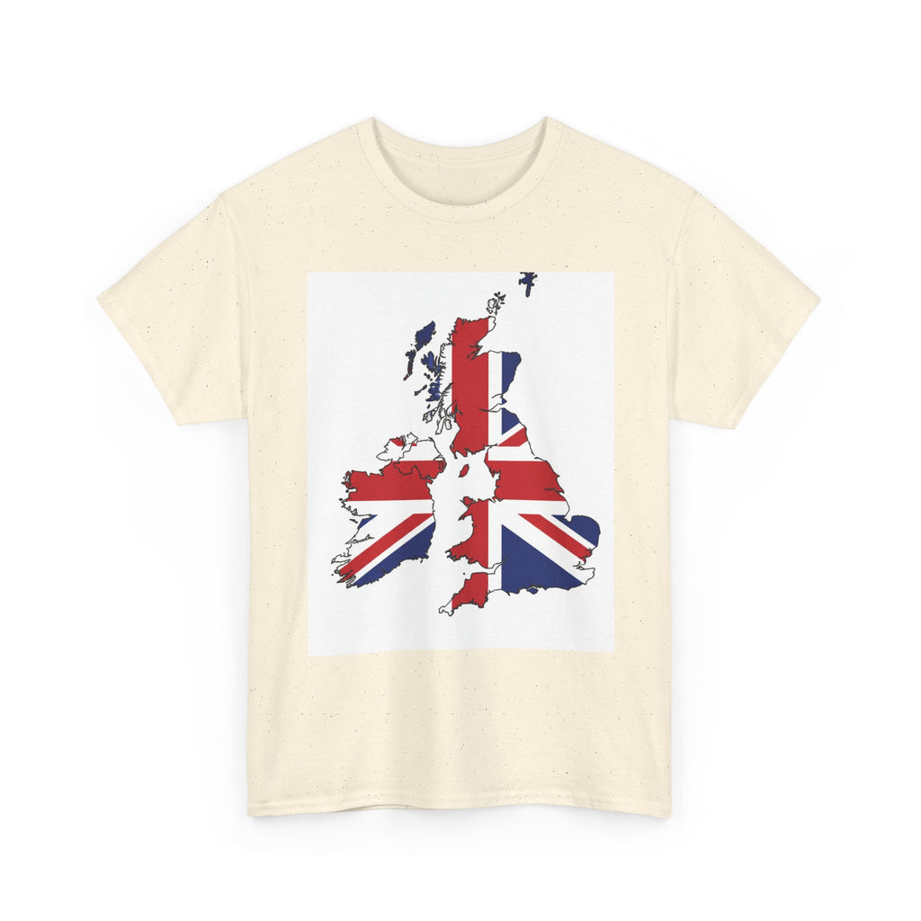 UK Map Flag T-Shirt — British Union Jack Graphic Tee