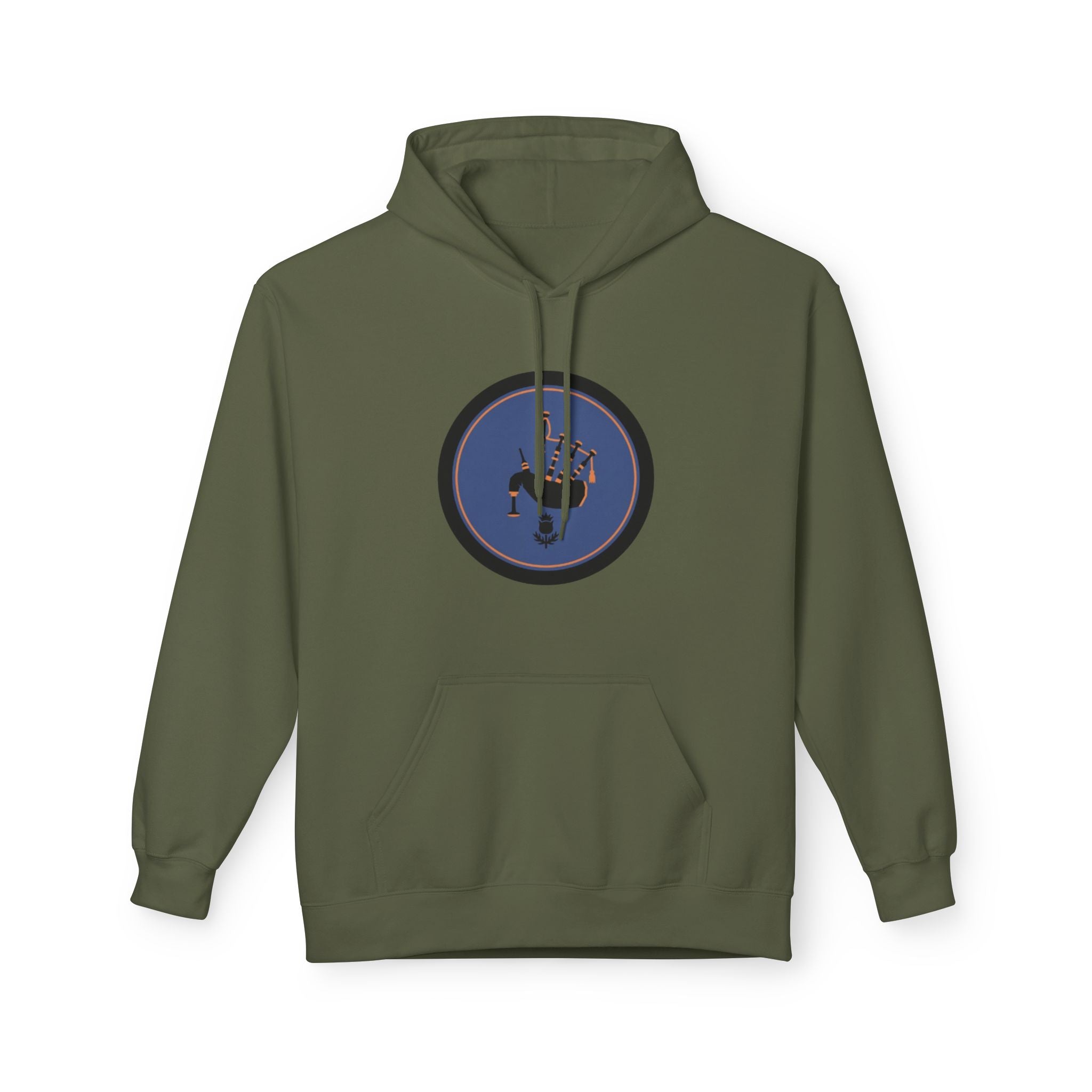 Space Astronaut Helmet Hoodie — Retro Blue Circle Graphic Hoodie