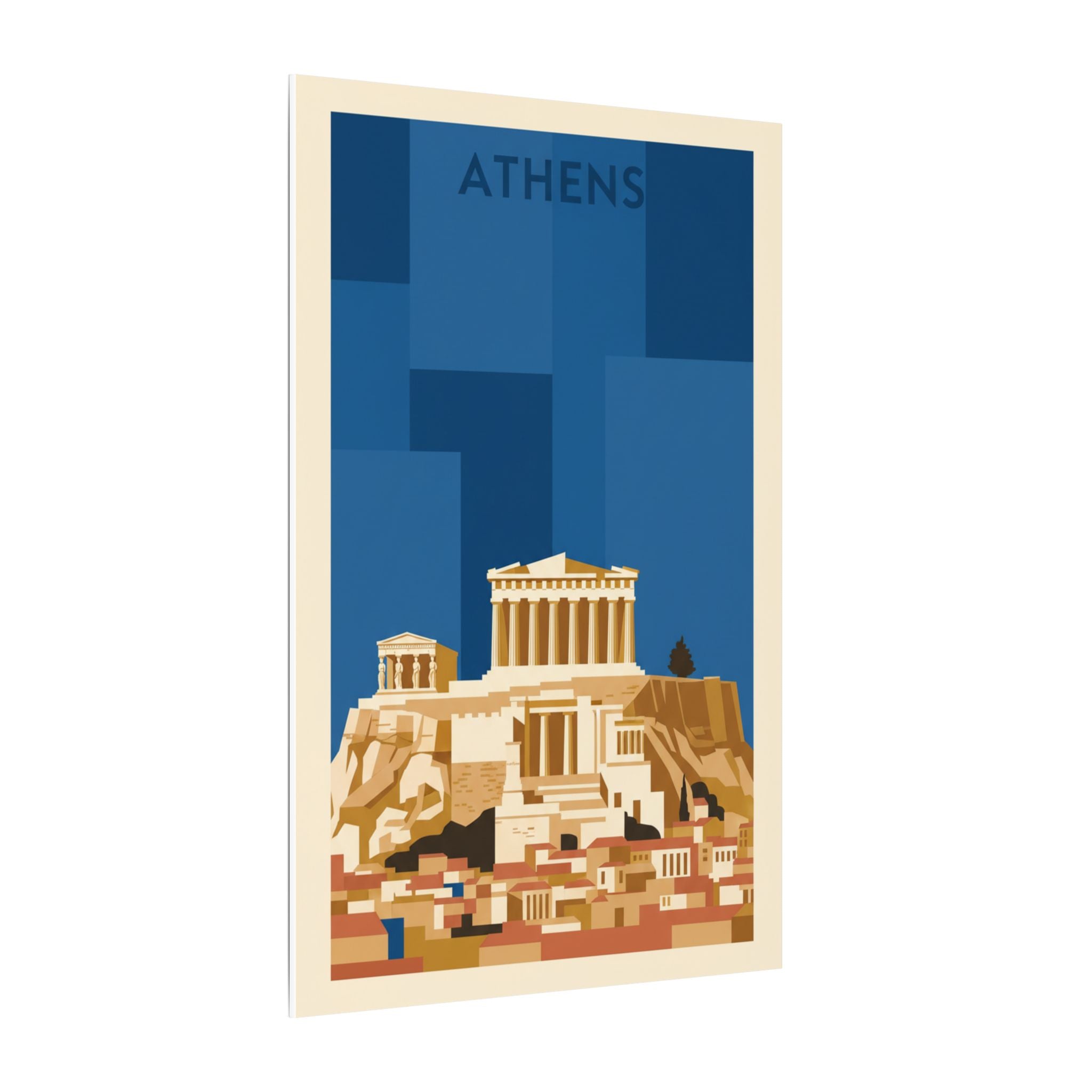 Acropolis Parthenon Matte Canvas Wall Art