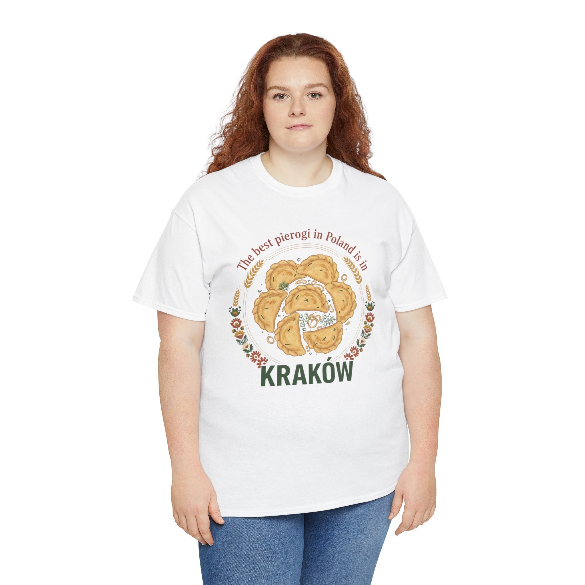 Kraków Pierogi Graphic Tee — "The best pierogi in Poland is in KRAKÓW" T-Shirt