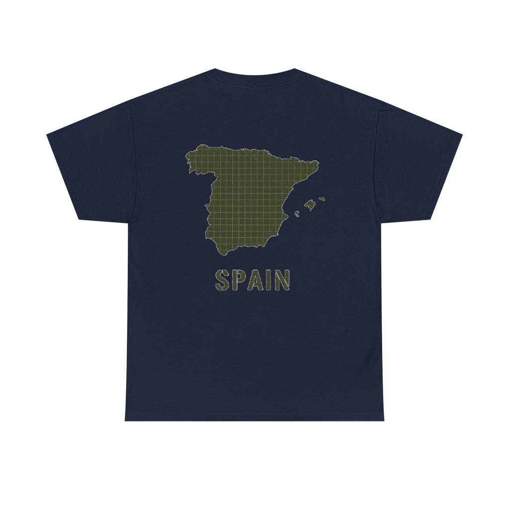 Gallus Spain Map T‑Shirt — Vintage Grid Spain Map Tee