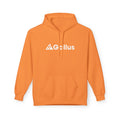 Gallus Mountain Logo Hoodie — Orange Scenic Back-Print Pullover