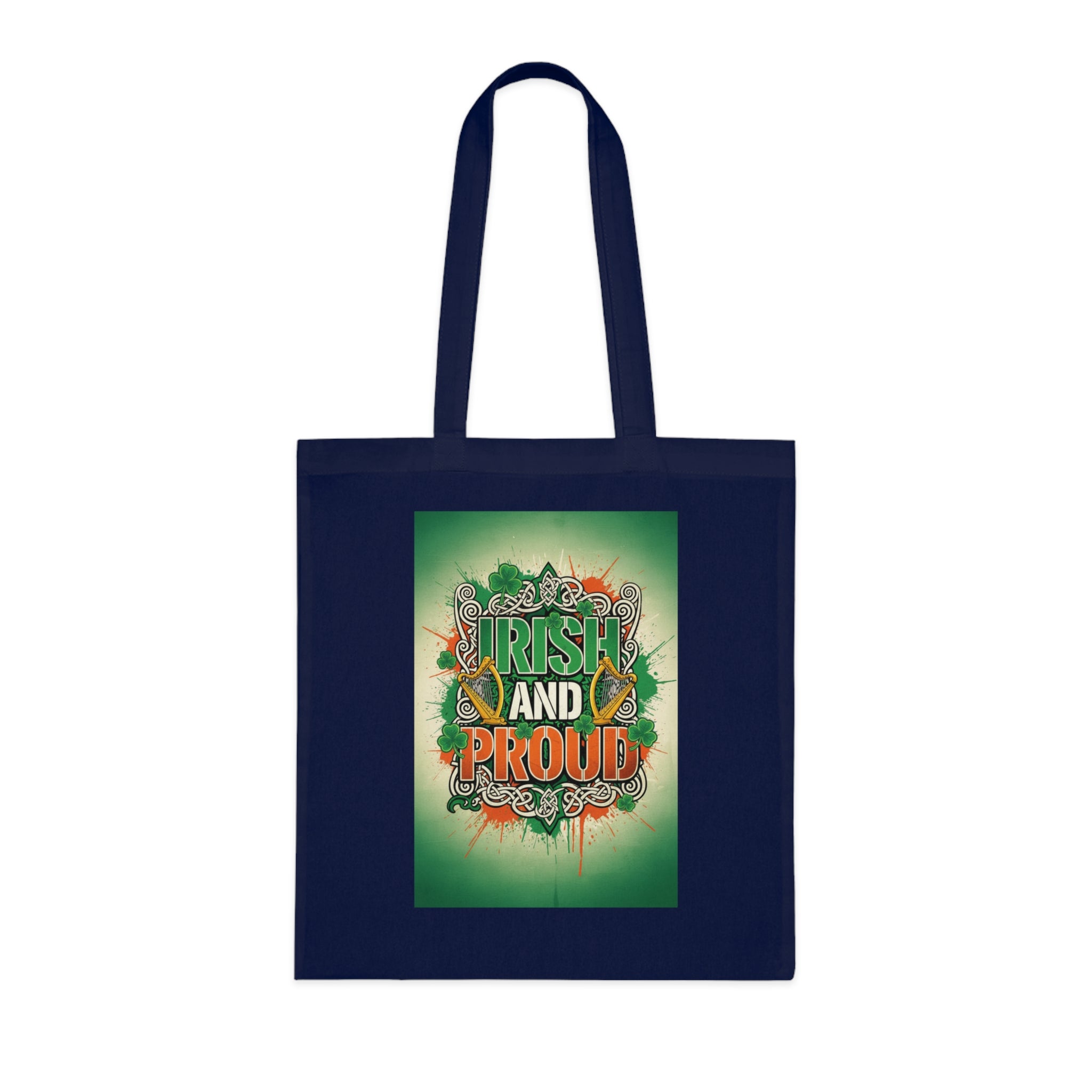 Irish and Proud Cotton Tote — St. Patrick’s Day Reusable Grocery & Festival Bag