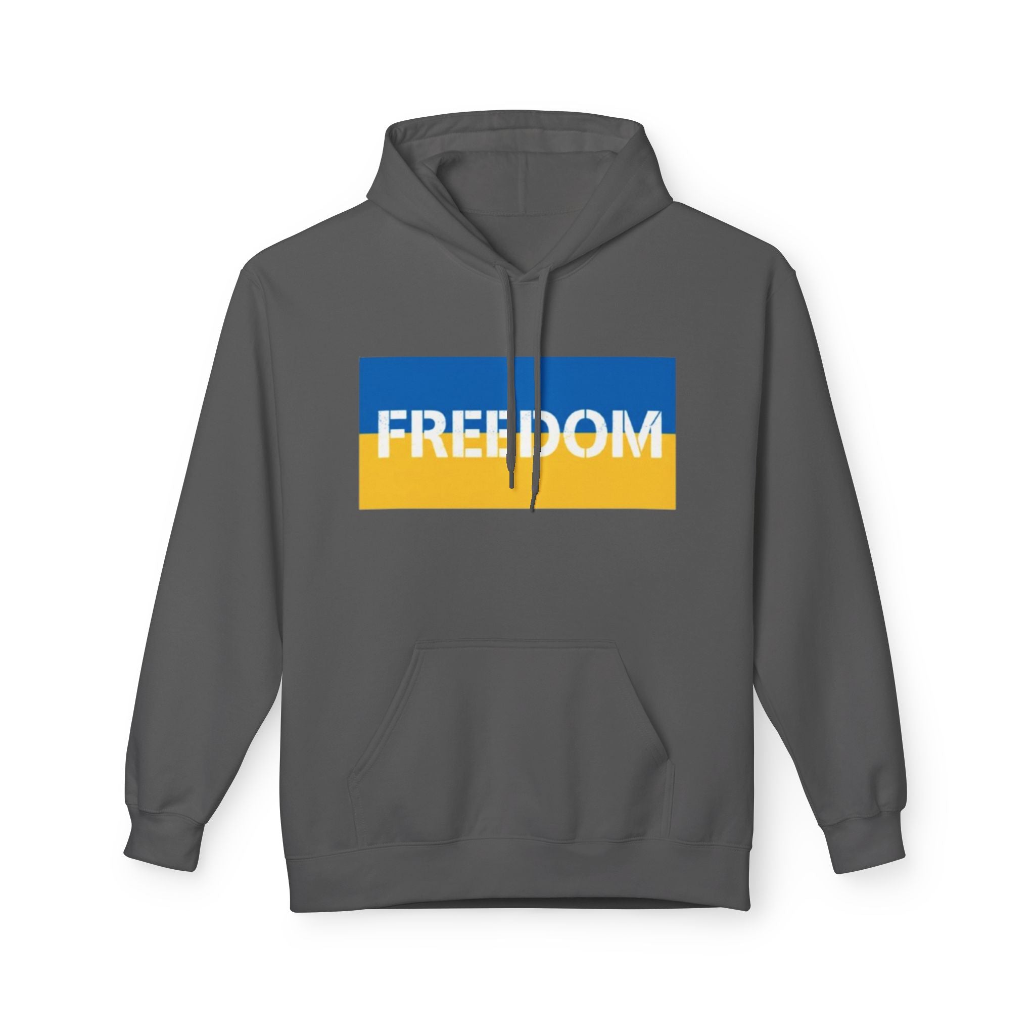 Freedom Flag Hoodie — Blue & Yellow Patriotic Freedom Pullover