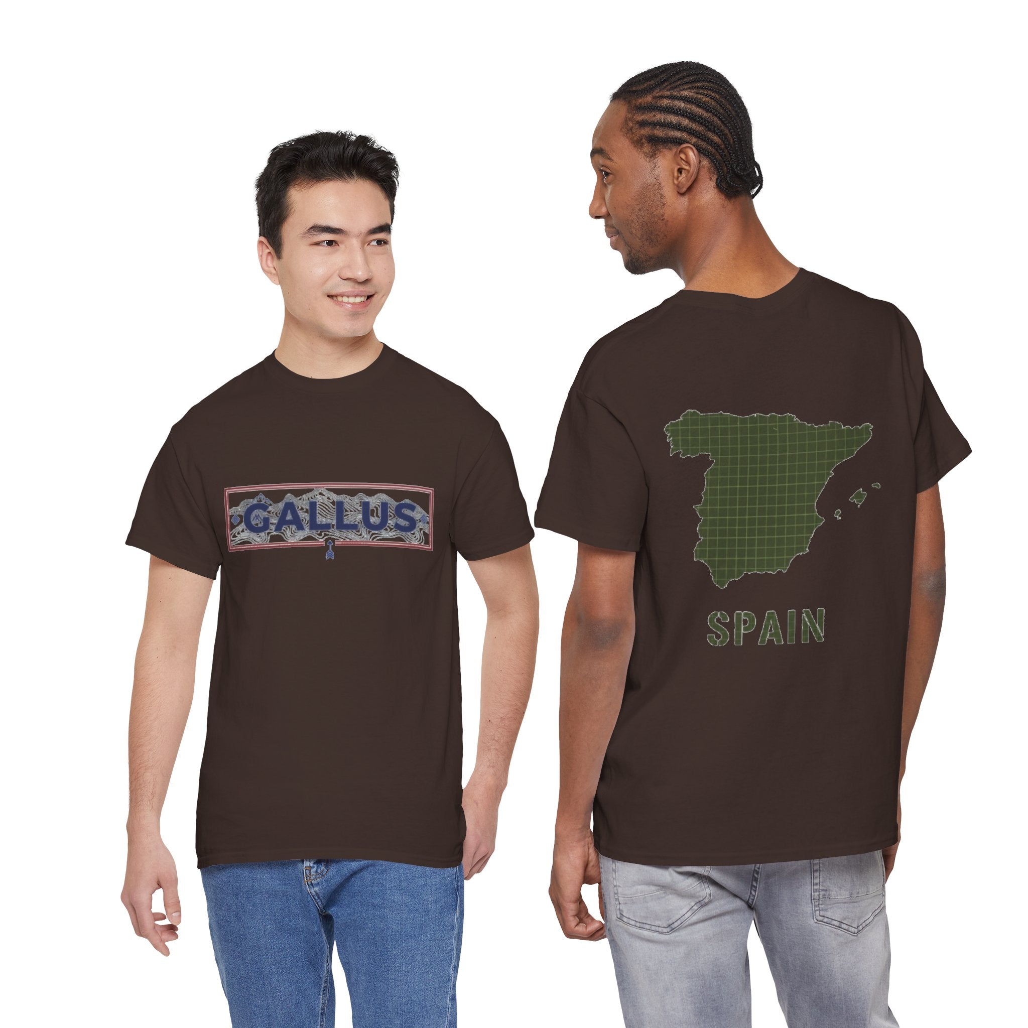 Spain Map T-Shirt • Gallus Logo Travel Tee