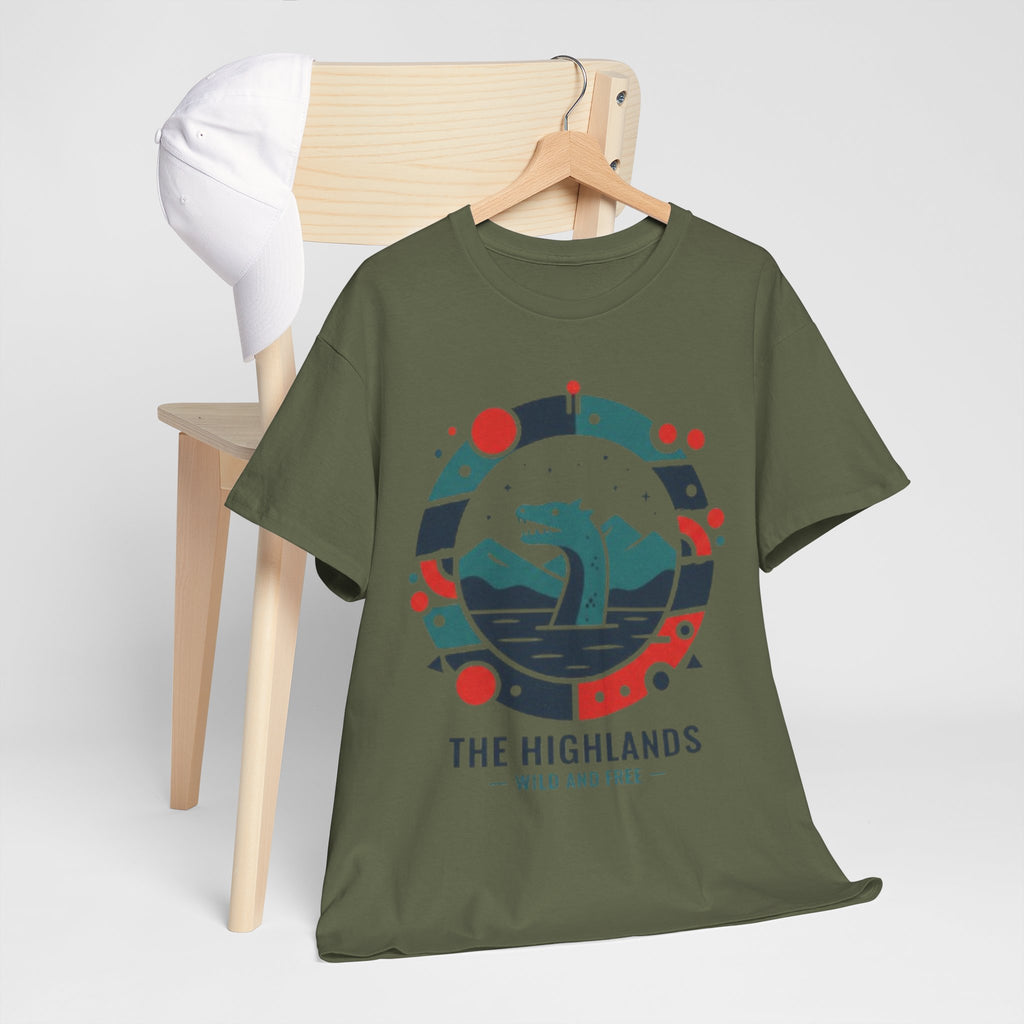 Highlands Waves Tee — "The Highlands: Wild and Free" Graphic T‑Shirt