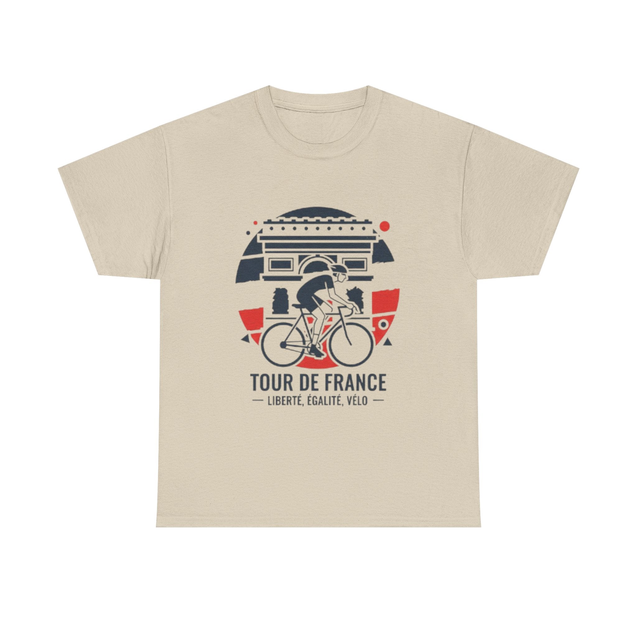 Tour de France Cycling Tee — "Liberté, Égalité, Vélo" Graphic Shirt