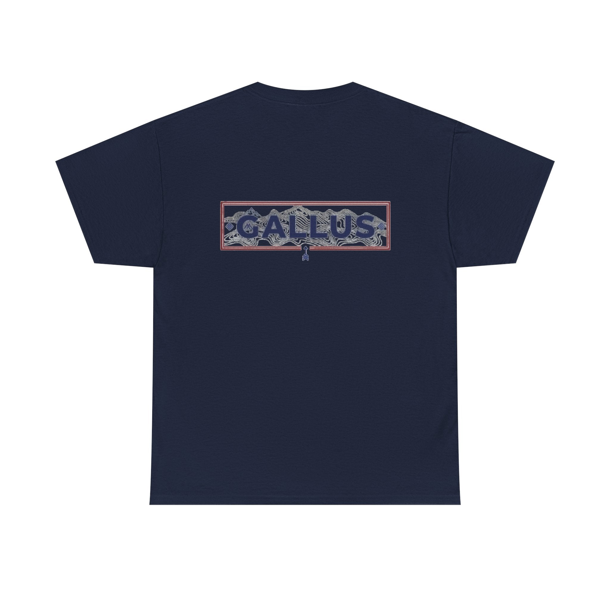 Gallus Logo T-Shirt — Minimal Retro Chest & Back Graphic Tee