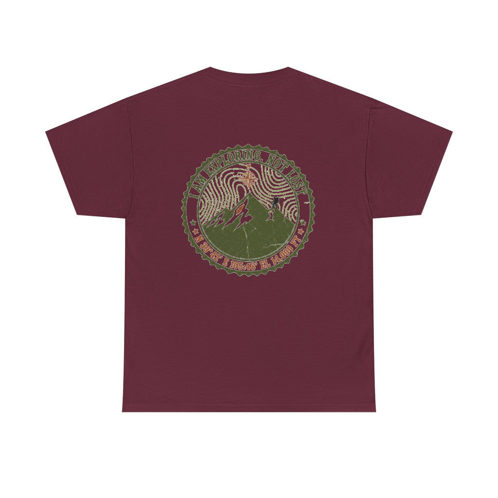 Adventure Logo Tee — "GALLUS" Mountain Badge Shirt (Exploring Not Lost)