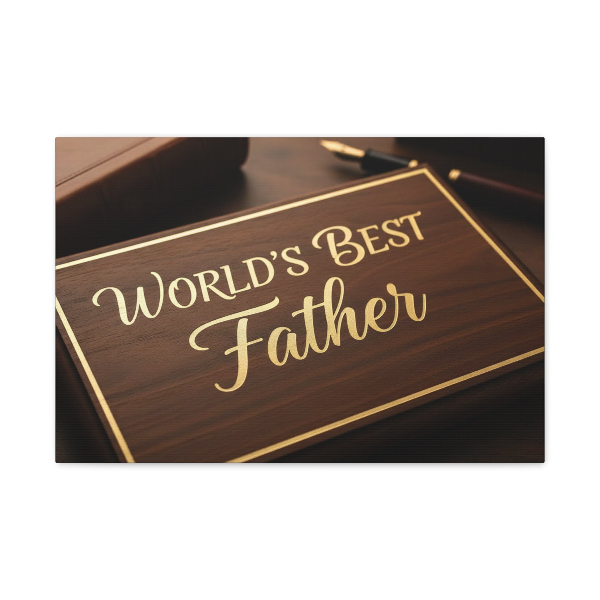 World's Best Father Matte Canvas Wall Art