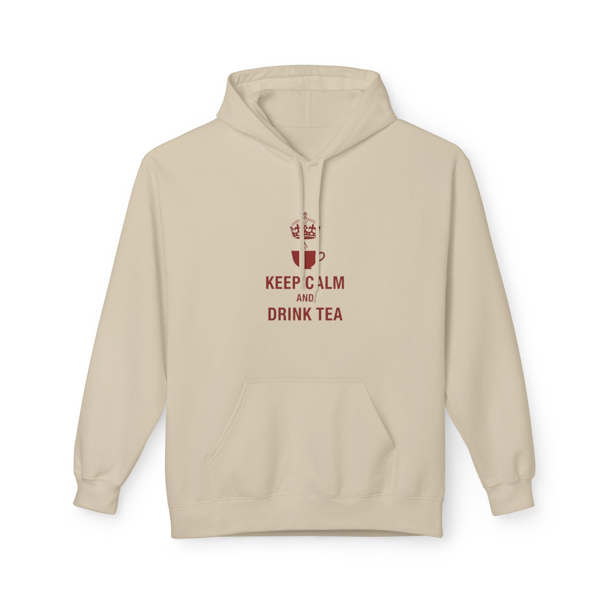Keep Calm and Drink Tea Hoodie - Cozy Tea Lover Pullover