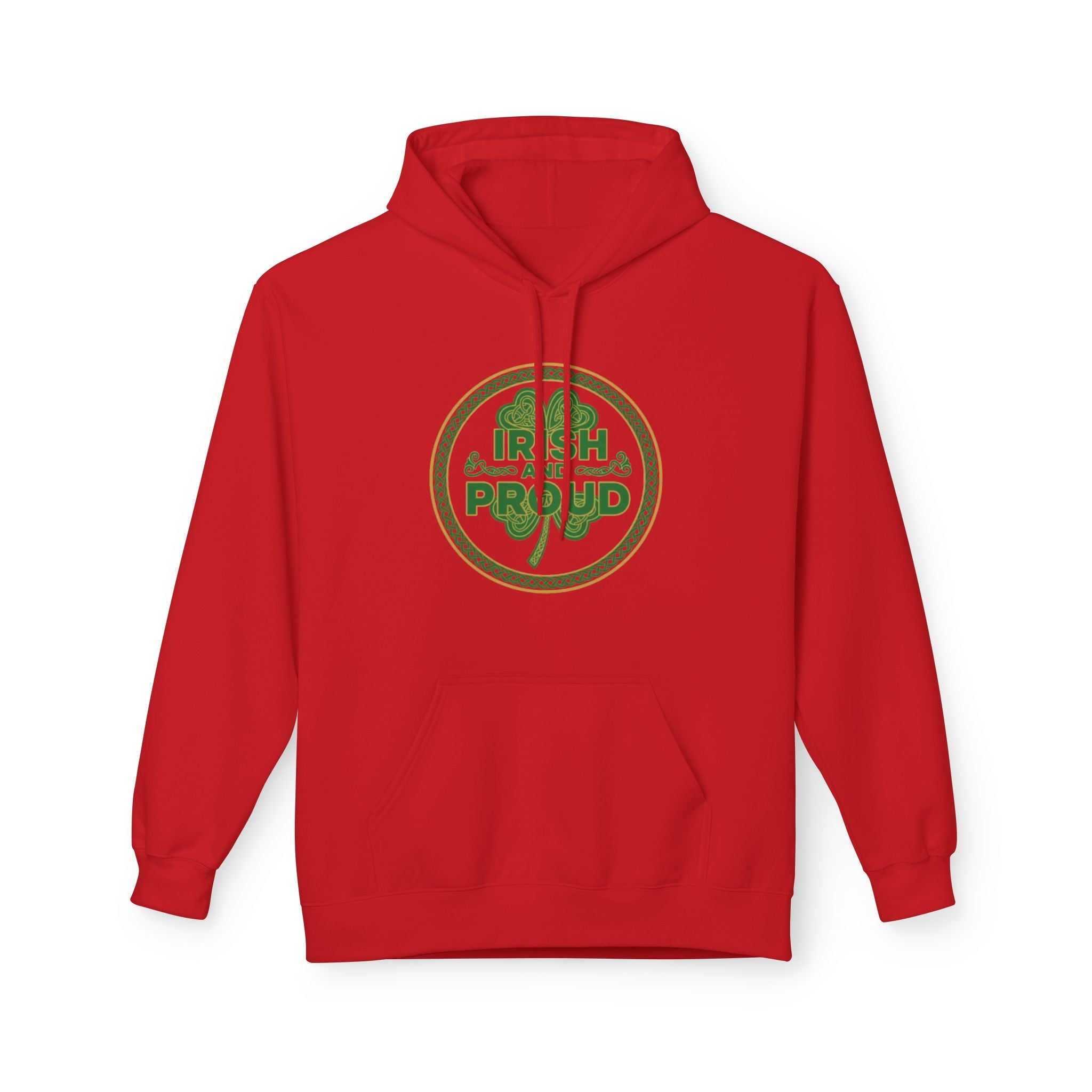 Irish & Proud Shamrock Hoodie — St. Patrick’s Day Green Crest