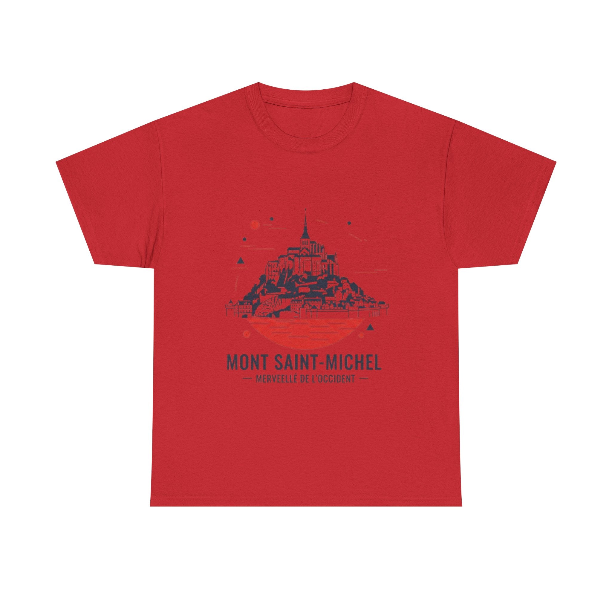 Mont Saint-Michel Illustration T-Shirt — French Landmark Travel Tee