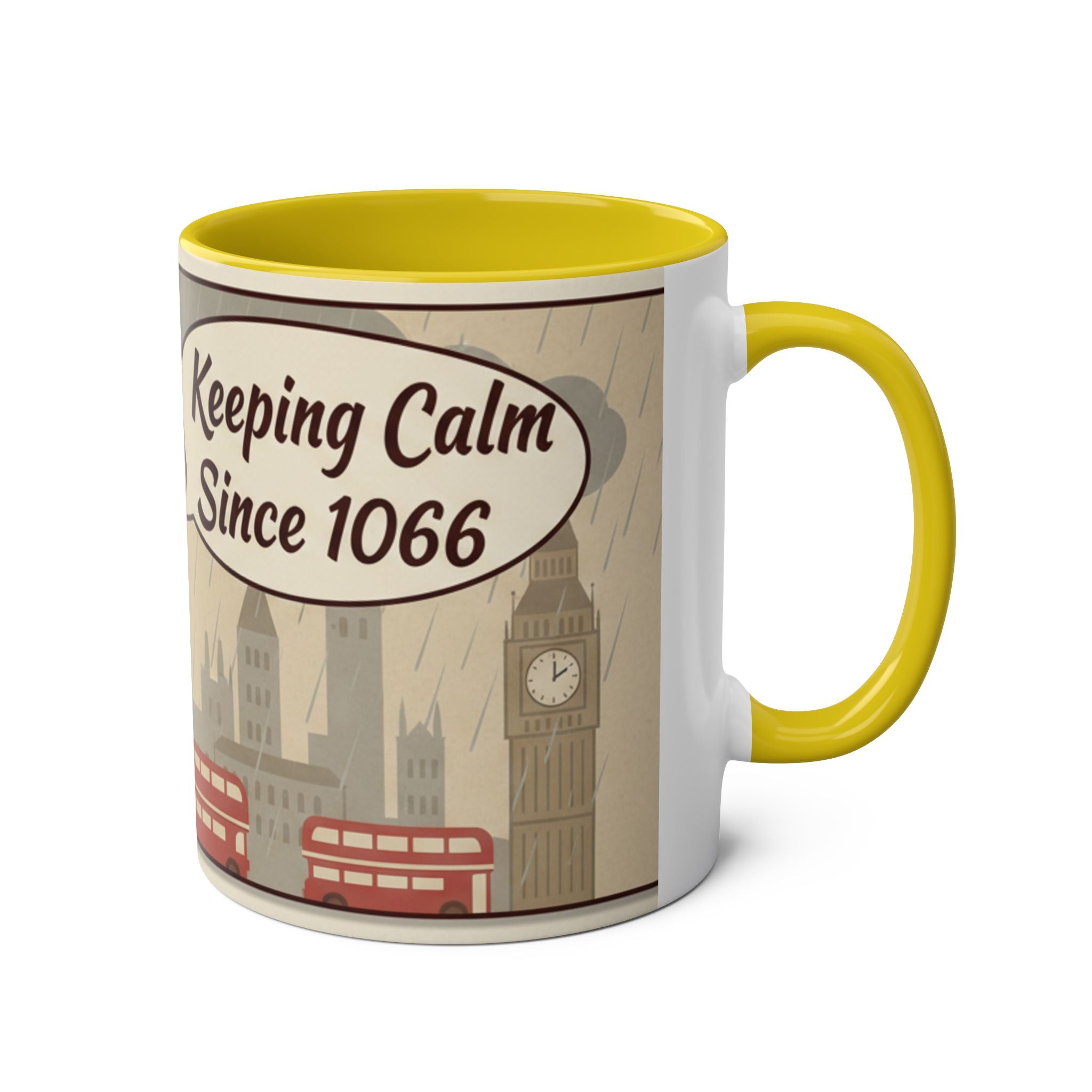 Two-Tone Coffee Mugs, 11oz