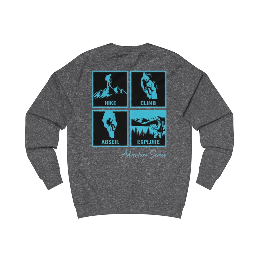 Adventure Series Sweatshirt – Hike • Climb • Abseil • Explore Graphic Crewneck