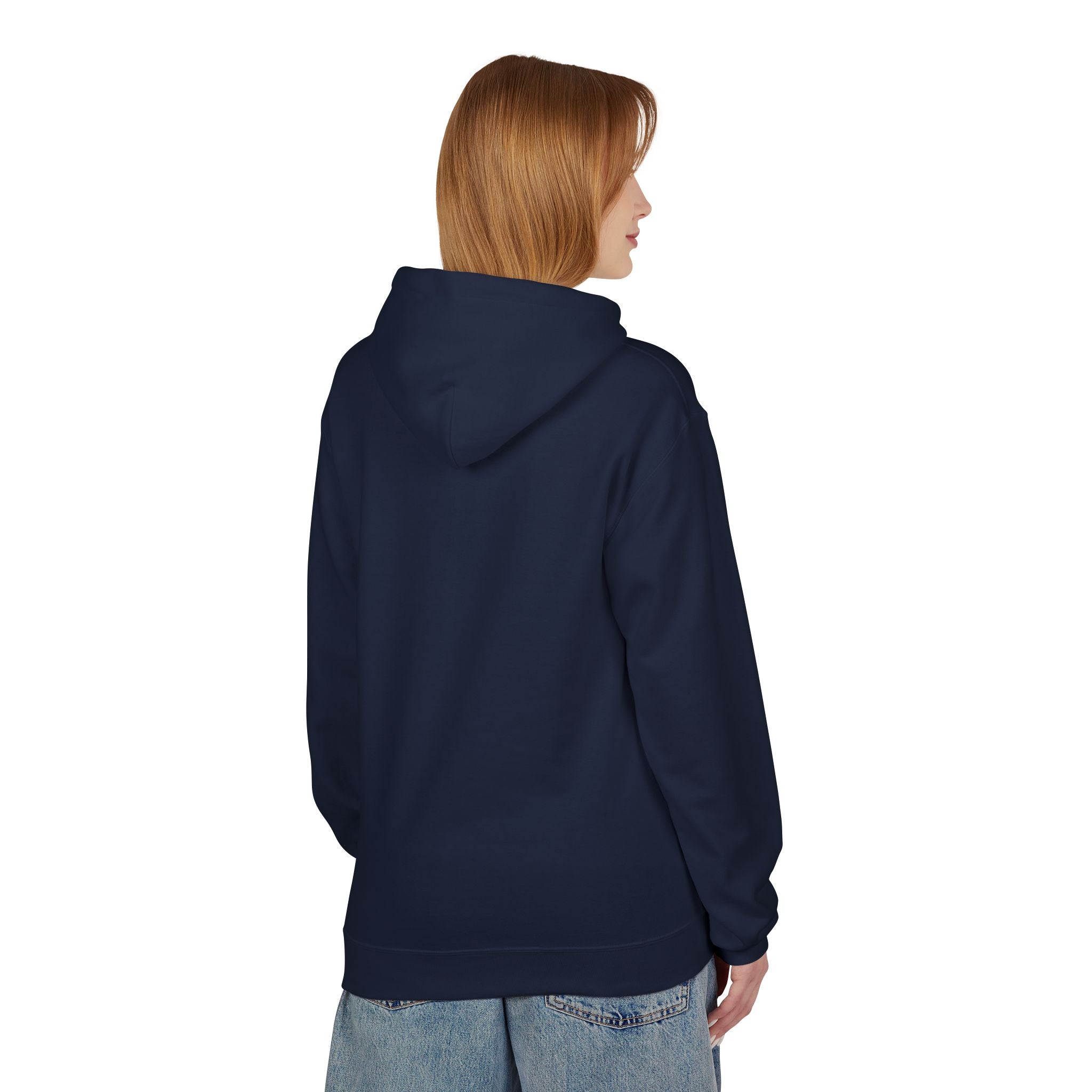 Space Astronaut Helmet Hoodie — Retro Blue Circle Graphic Hoodie