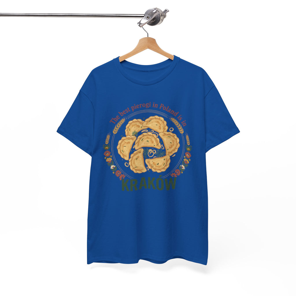 Kraków Pierogi Graphic Tee — "The best pierogi in Poland is in KRAKÓW" T-Shirt
