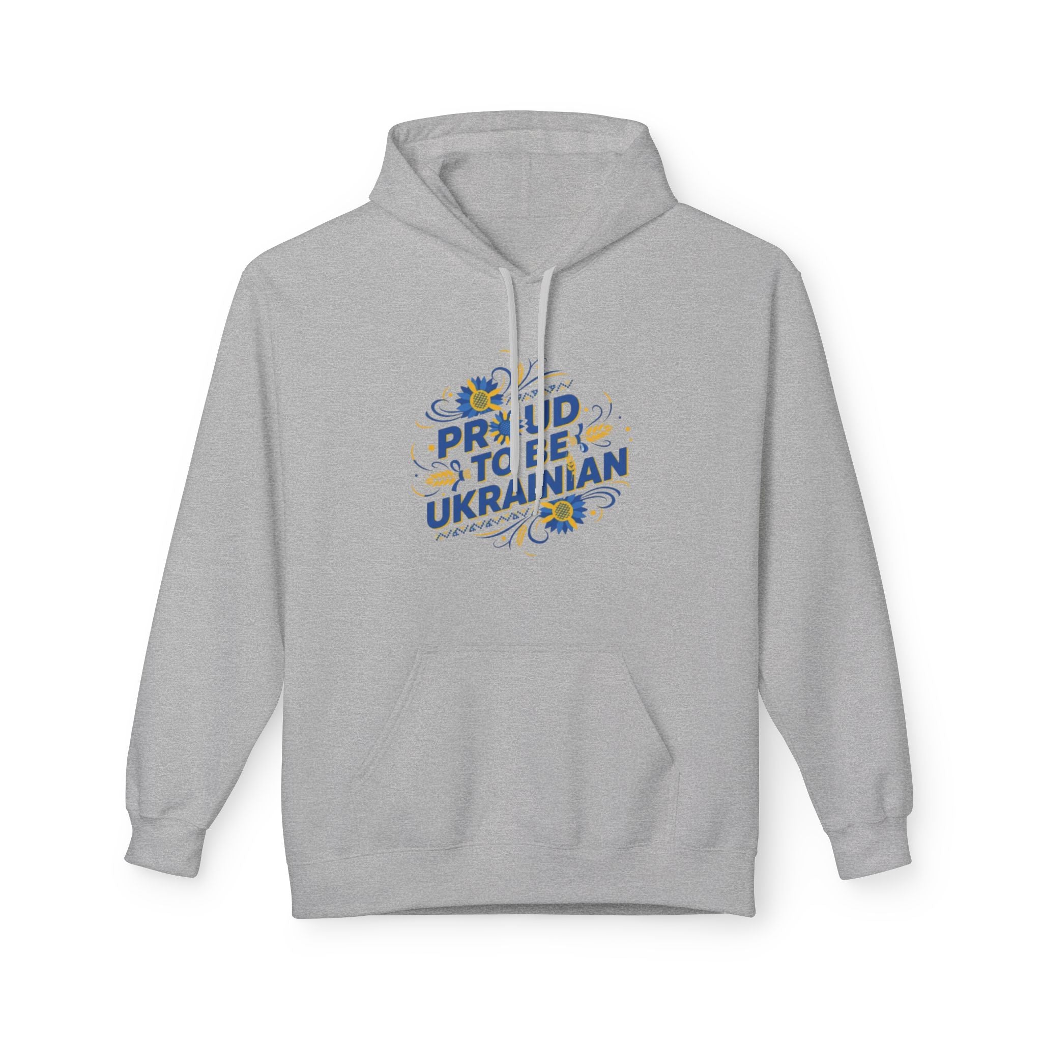 Proud to Be Ukrainian Hoodie — Sunflower Patriotic Ukrainian Pride Sweatshirt