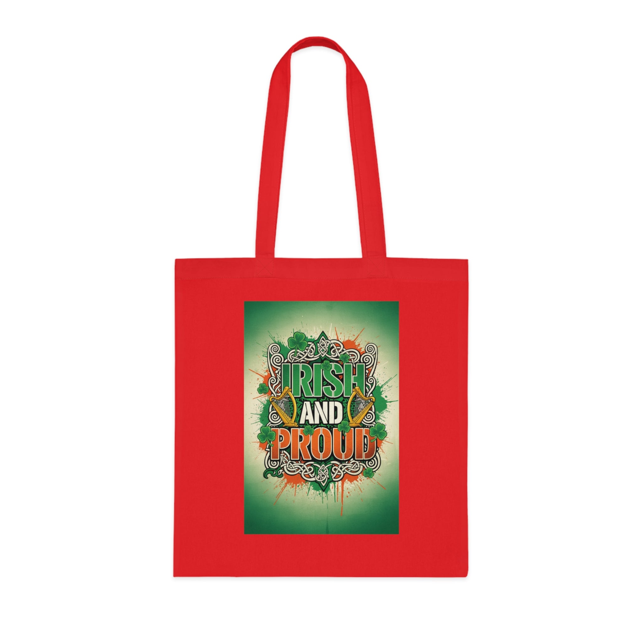 Irish and Proud Cotton Tote — St. Patrick’s Day Reusable Grocery & Festival Bag