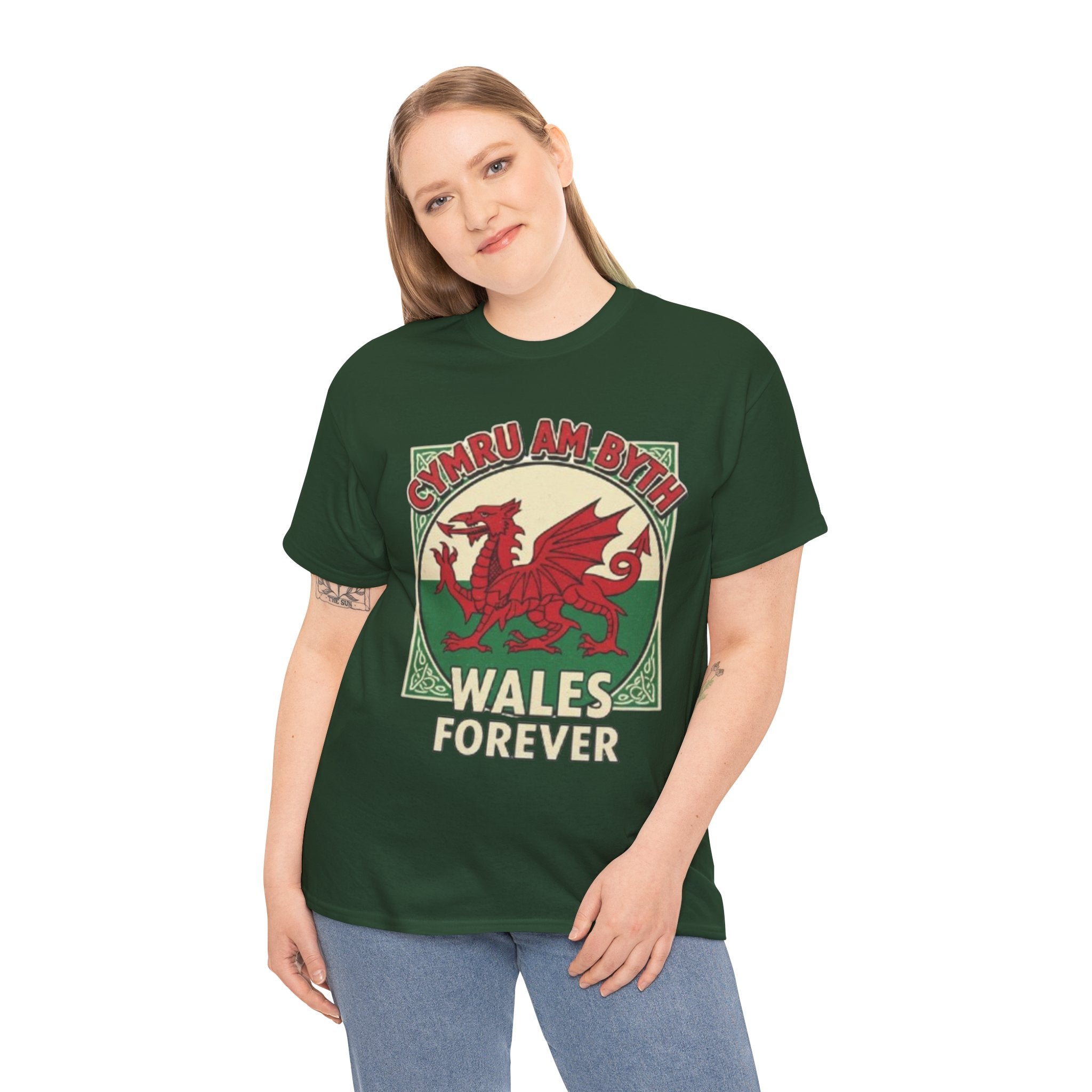 Wales Forever T-Shirt — Cymru Am Byth Retro Welsh Dragon Tee