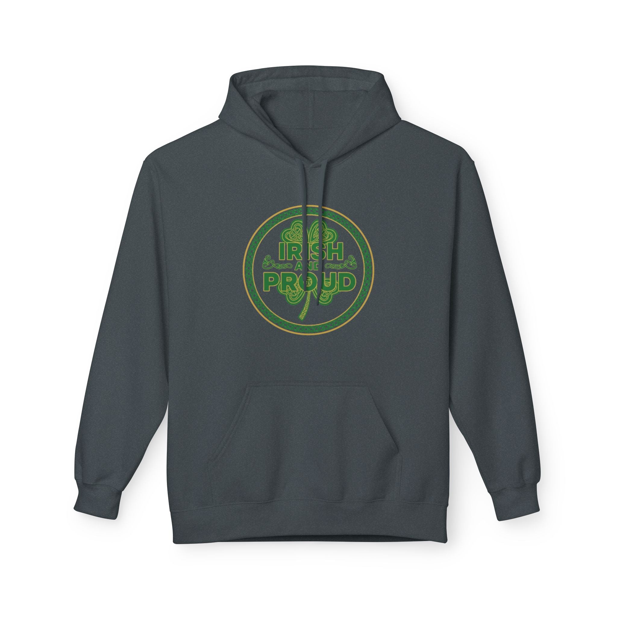 Irish & Proud Shamrock Hoodie — St. Patrick’s Day Green Crest