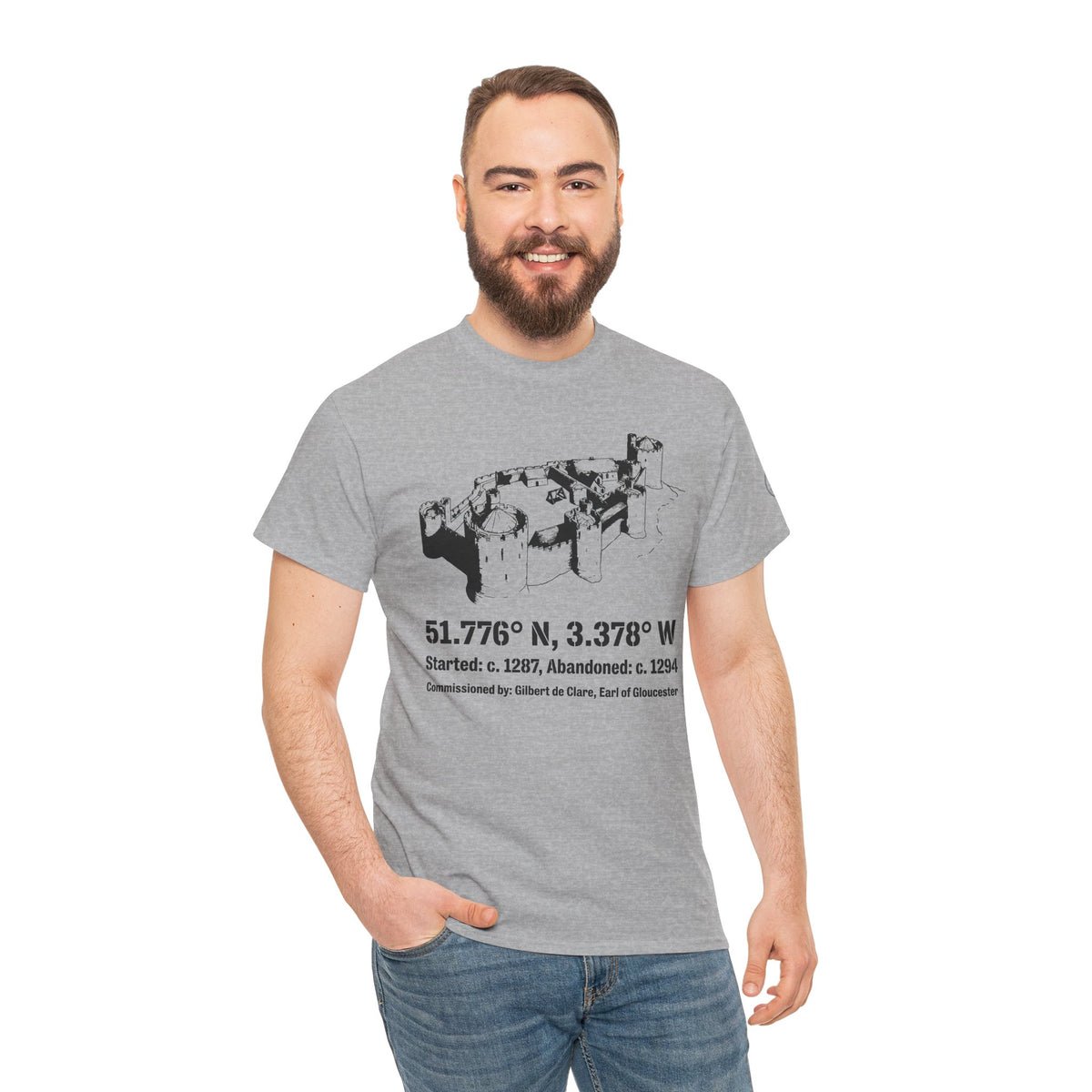 Morlais Castle Wales T-Shirt — Historic Welsh Ruins Tee — product image 3