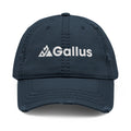 Distressed Embroidered Dad Hat - 'GALLUS' Vintage Cotton Cap