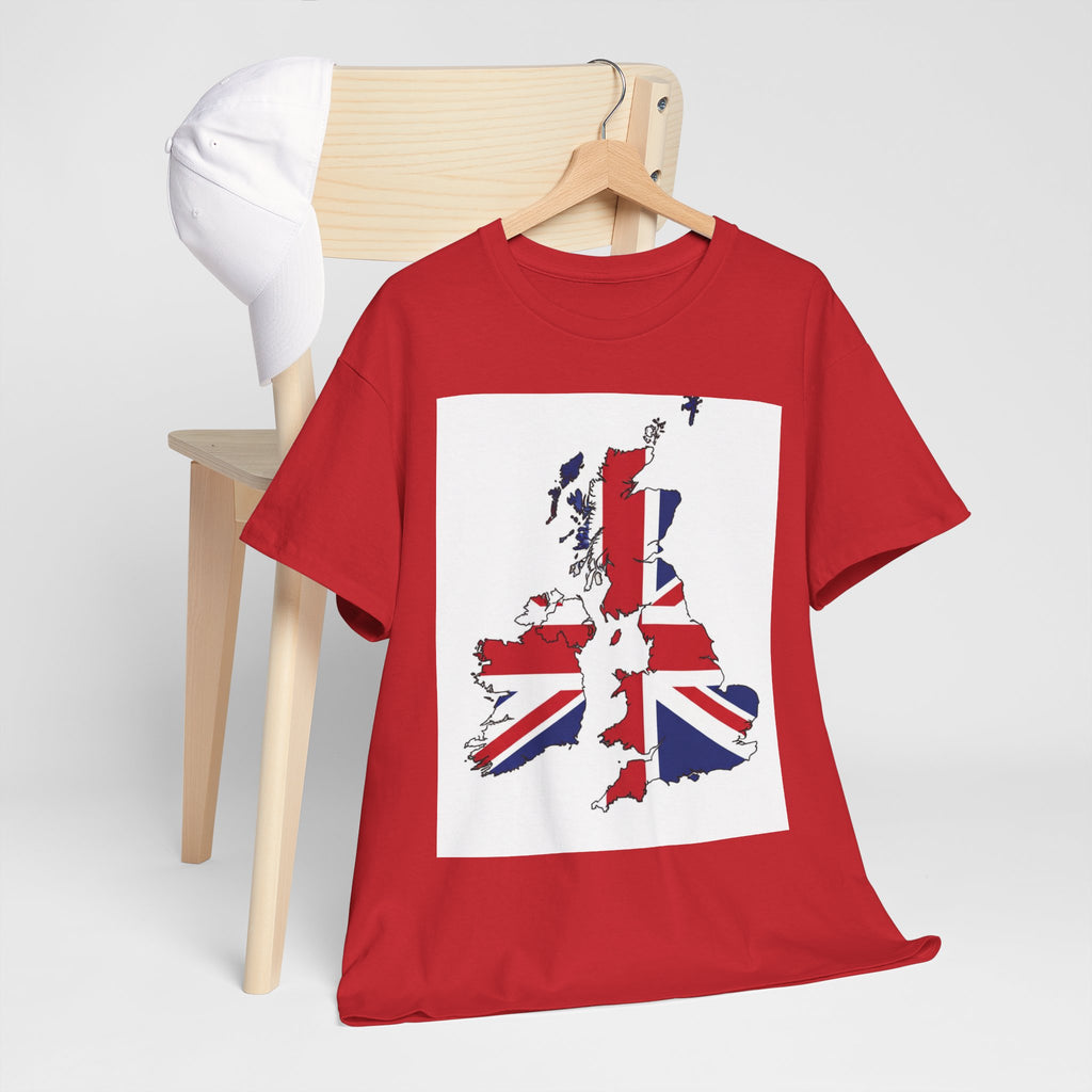 UK Map Flag T-Shirt — British Union Jack Graphic Tee