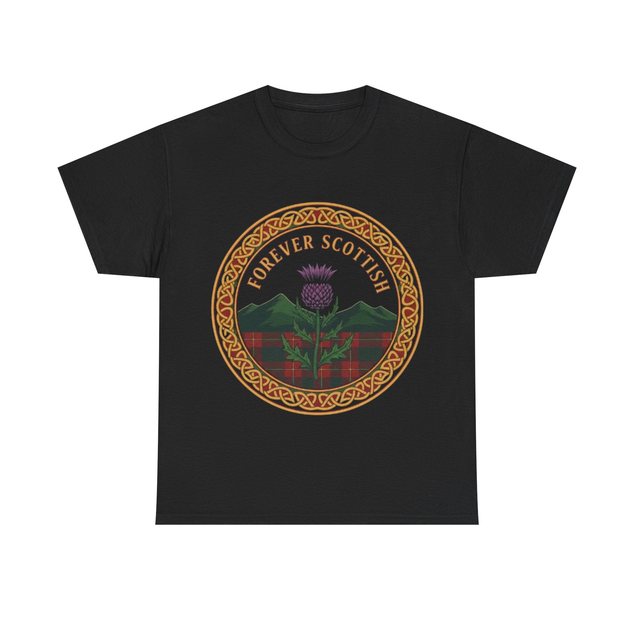 Scottish Thistle T‑Shirt - "Forever Scottish" Crest Tee