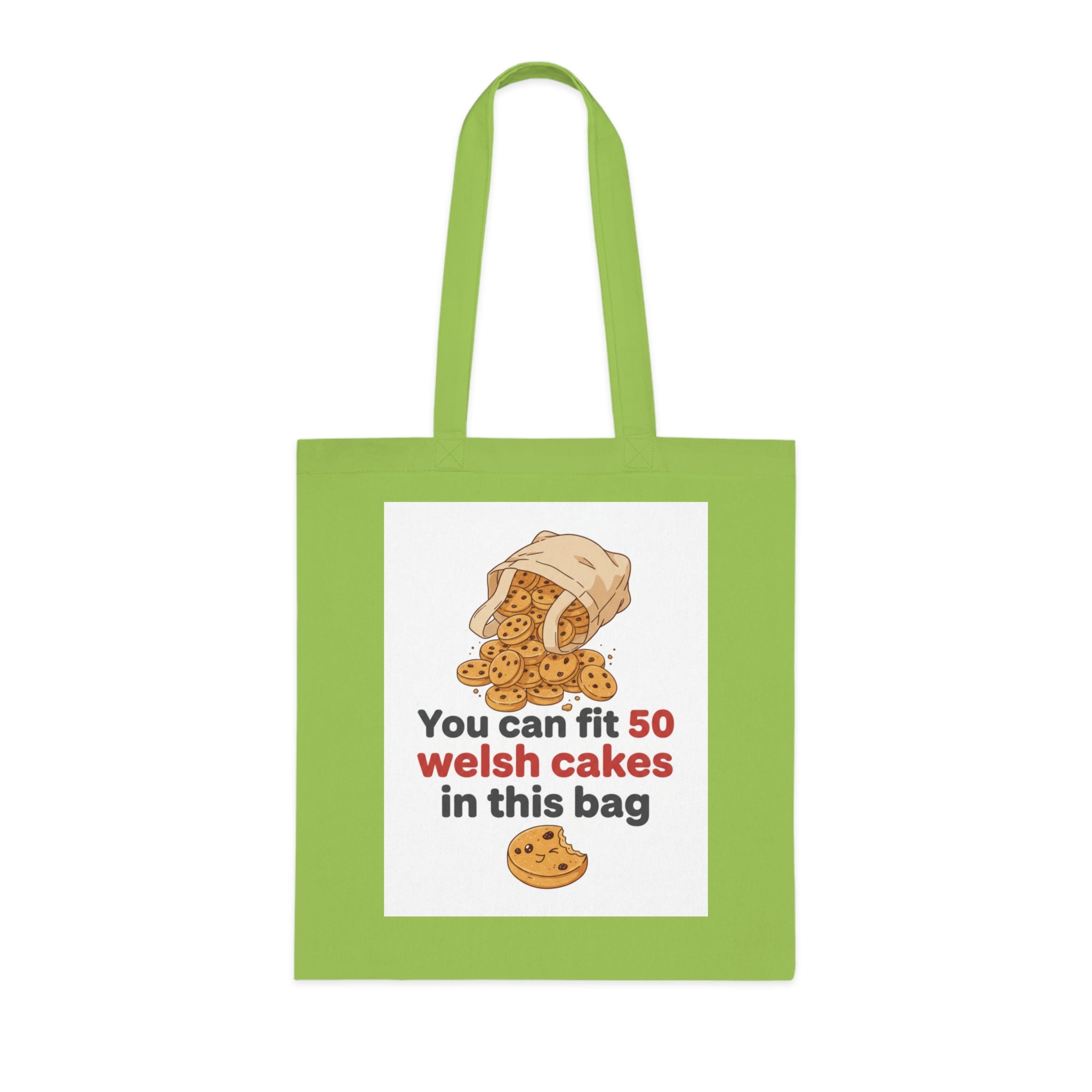 Welsh Cakes Tote Bag – "You Can Fit 50 Welsh Cakes in This Bag" Cotton Grocery Tote