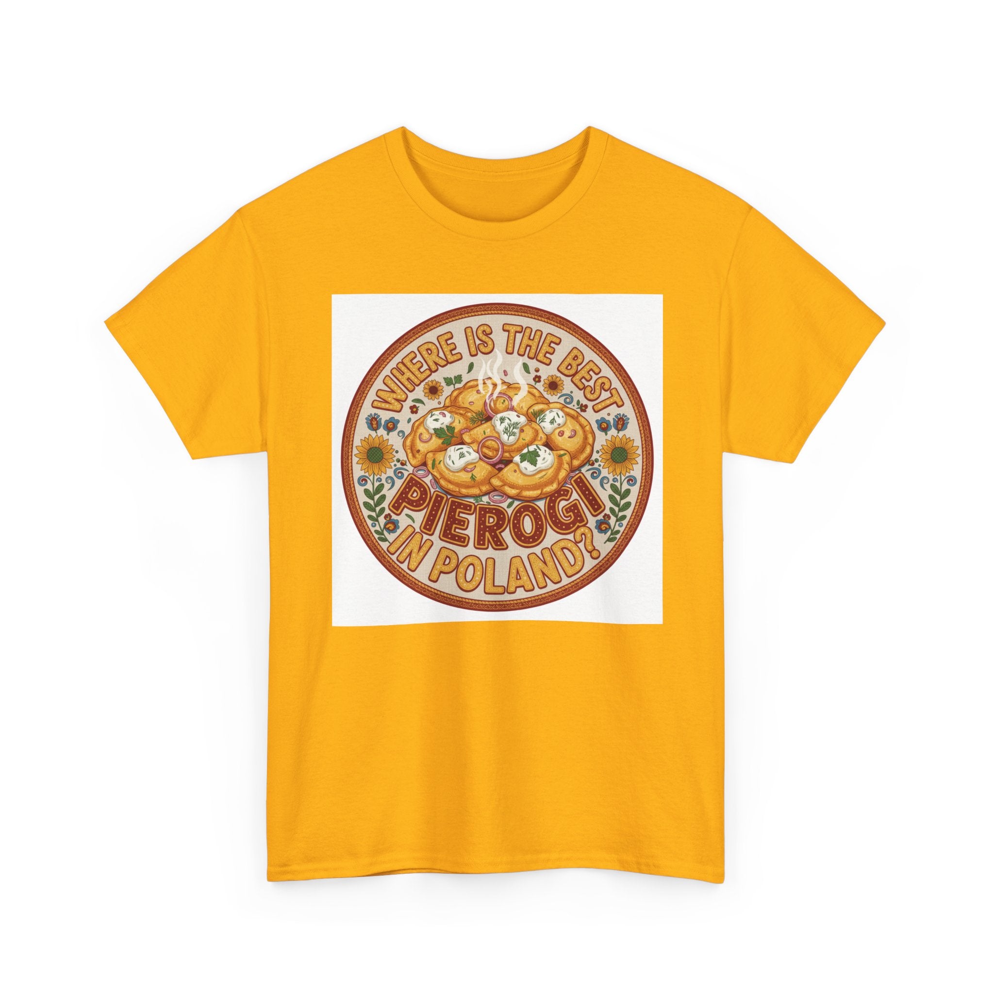 Pierogi Shirt - "Pierogi Are the Best in Poland" Retro Food Tee