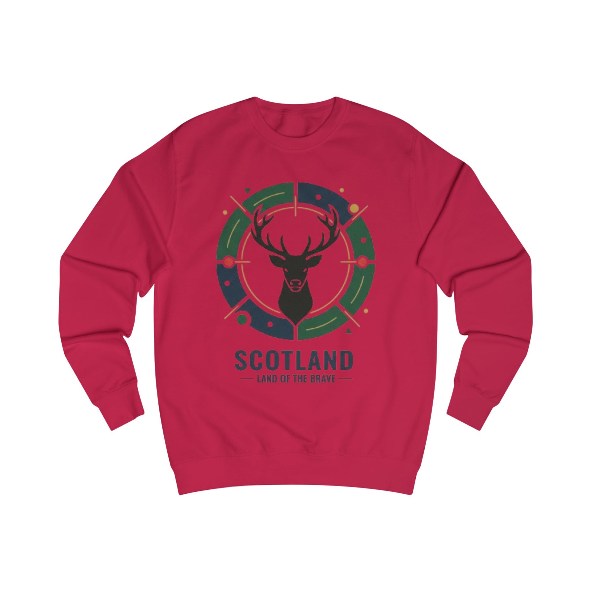 Scotland Deer Crest Sweatshirt — Land of the Brave Graphic Crewneck