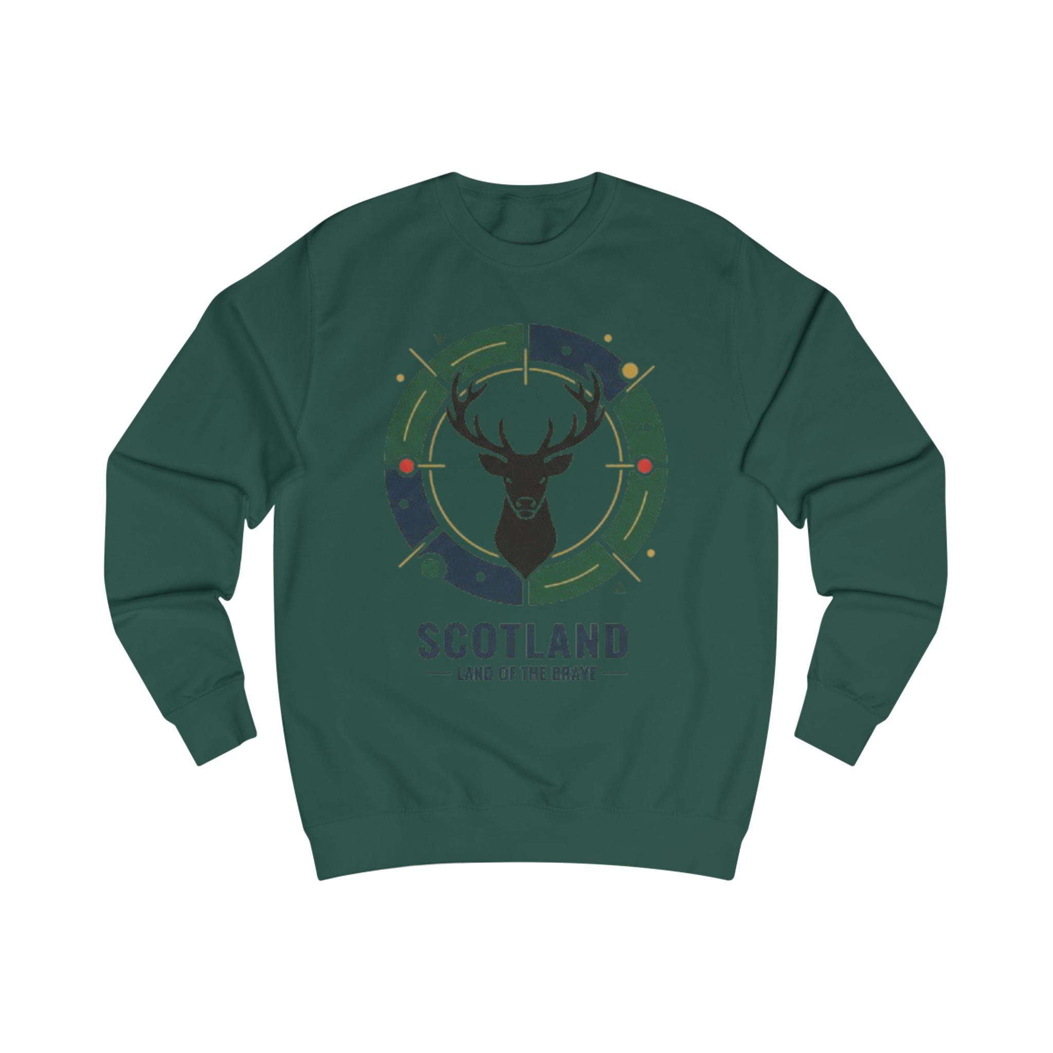 Scotland Deer Crest Sweatshirt — Land of the Brave Graphic Crewneck