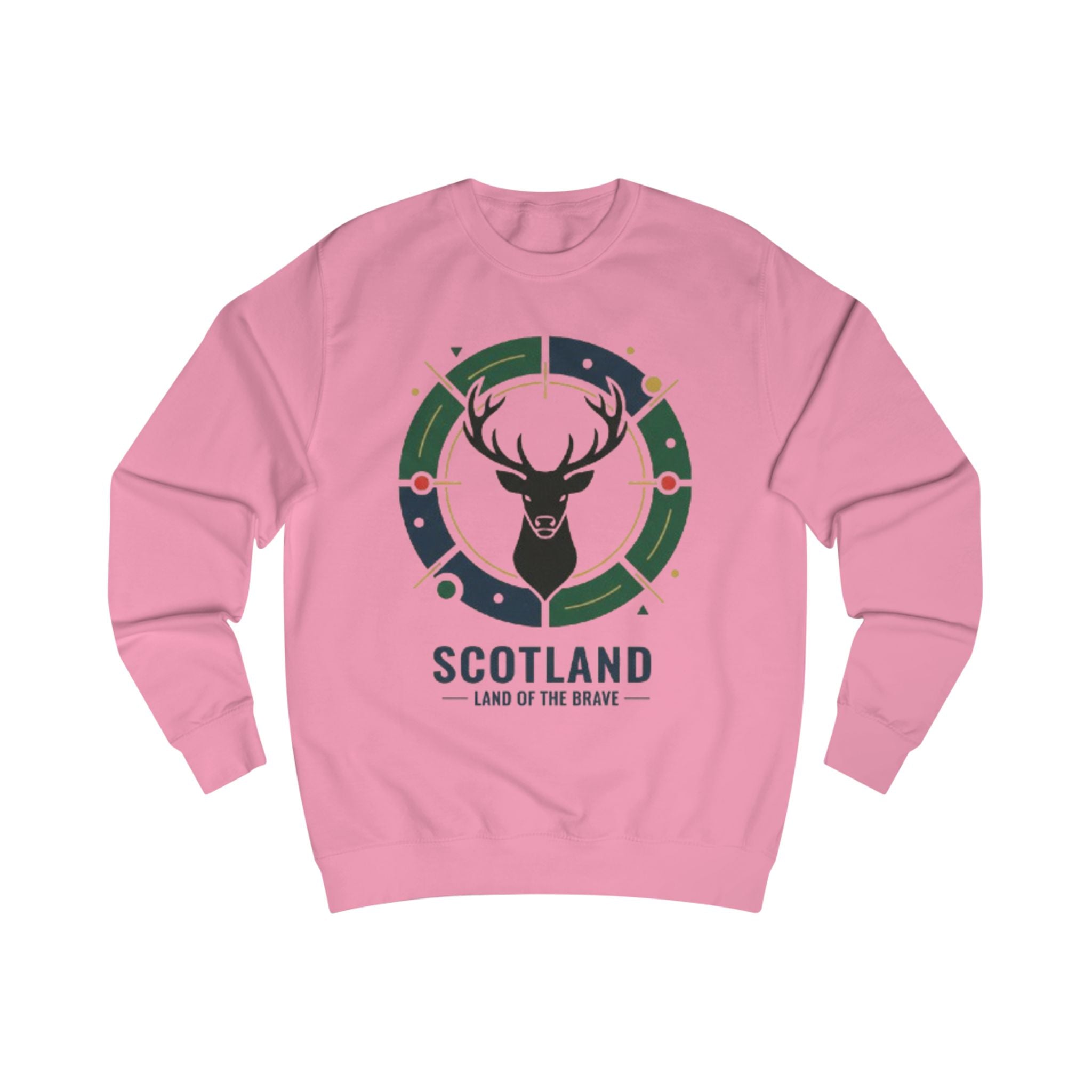 Scotland Deer Crest Sweatshirt — Land of the Brave Graphic Crewneck