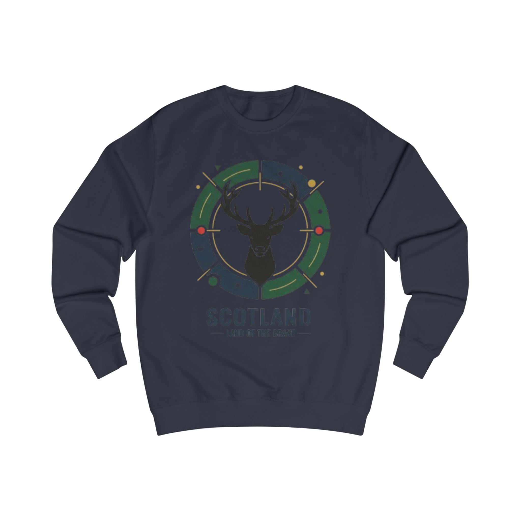 Scotland Deer Crest Sweatshirt — Land of the Brave Graphic Crewneck