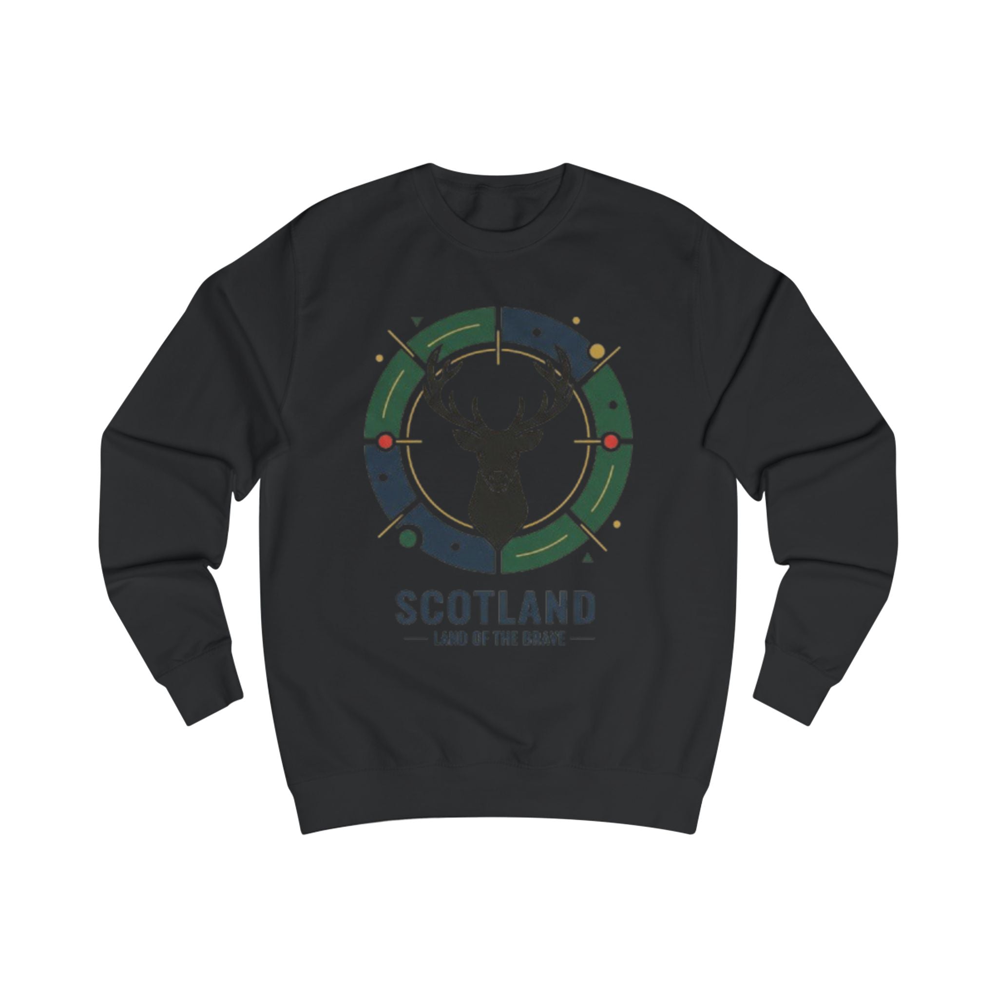 Scotland Deer Crest Sweatshirt — Land of the Brave Graphic Crewneck