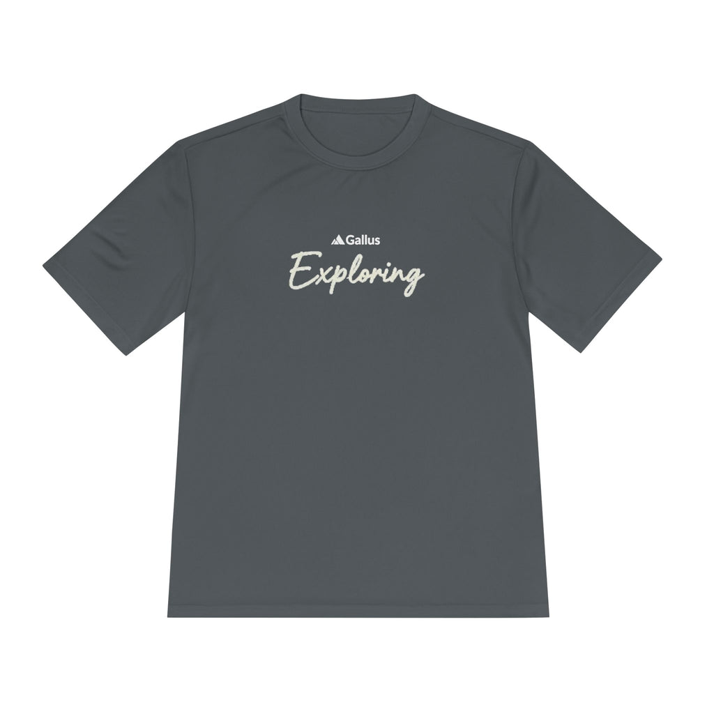 Gallus Exploring Tee — Adventure Map Graphic Moisture‑Wicking Shirt