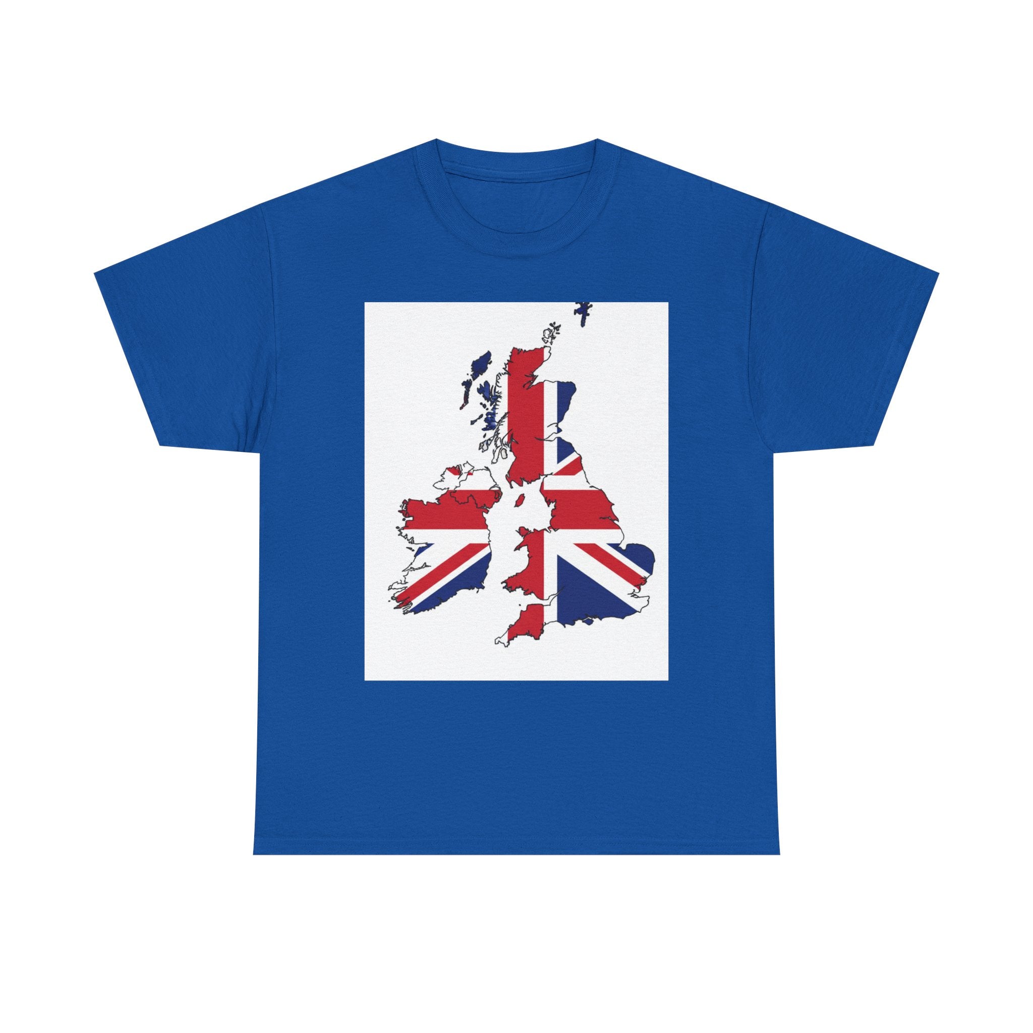 UK Map Flag T-Shirt — British Union Jack Graphic Tee