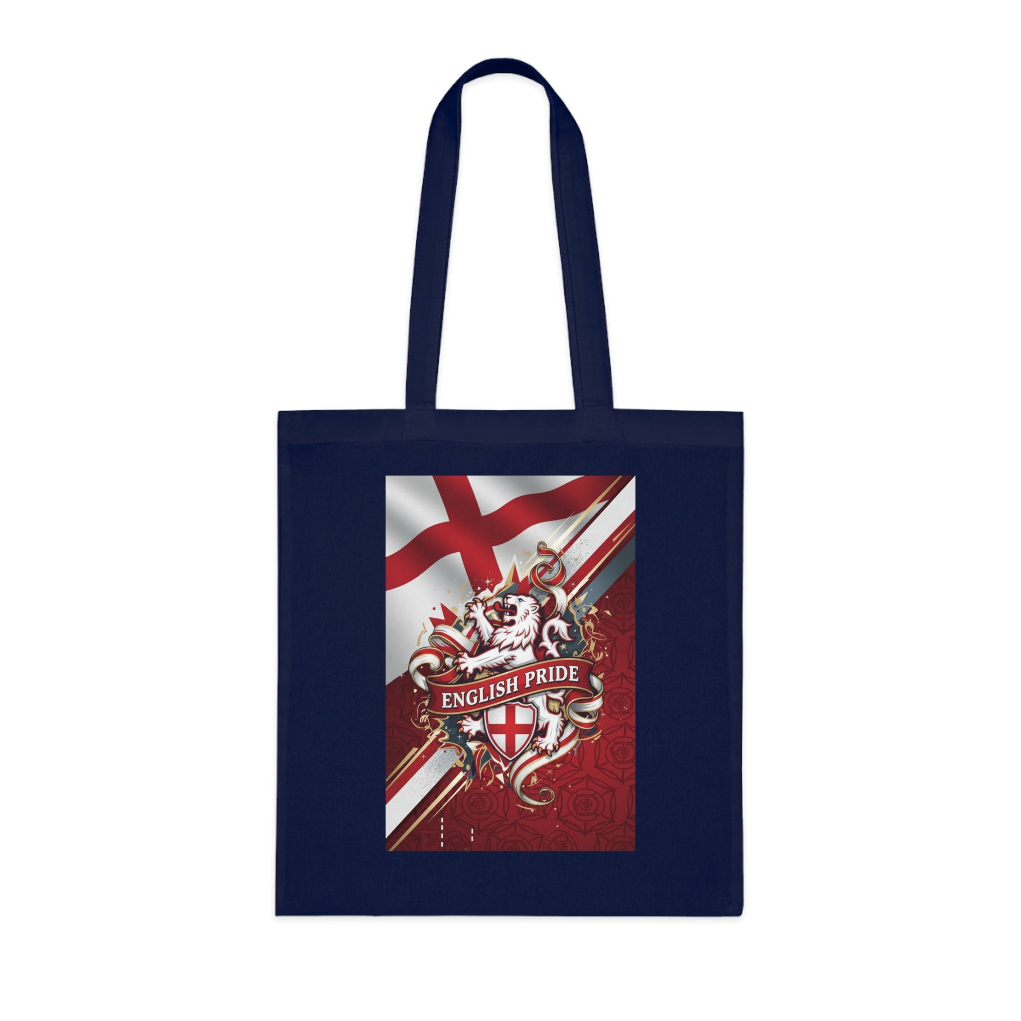 English Pride Cotton Tote Bag — St. George Flag Crest Shopper