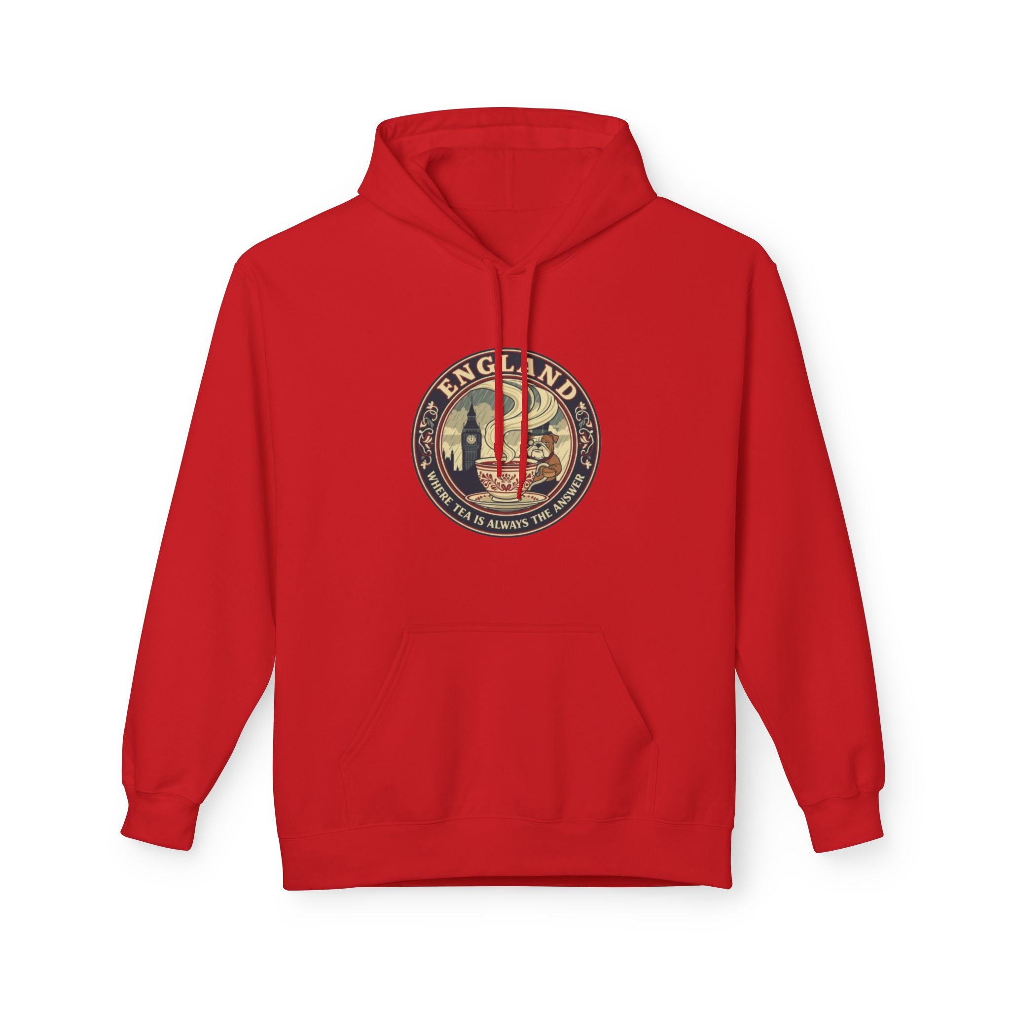 England Vintage Crest Hoodie — British Travel Souvenir Pullover