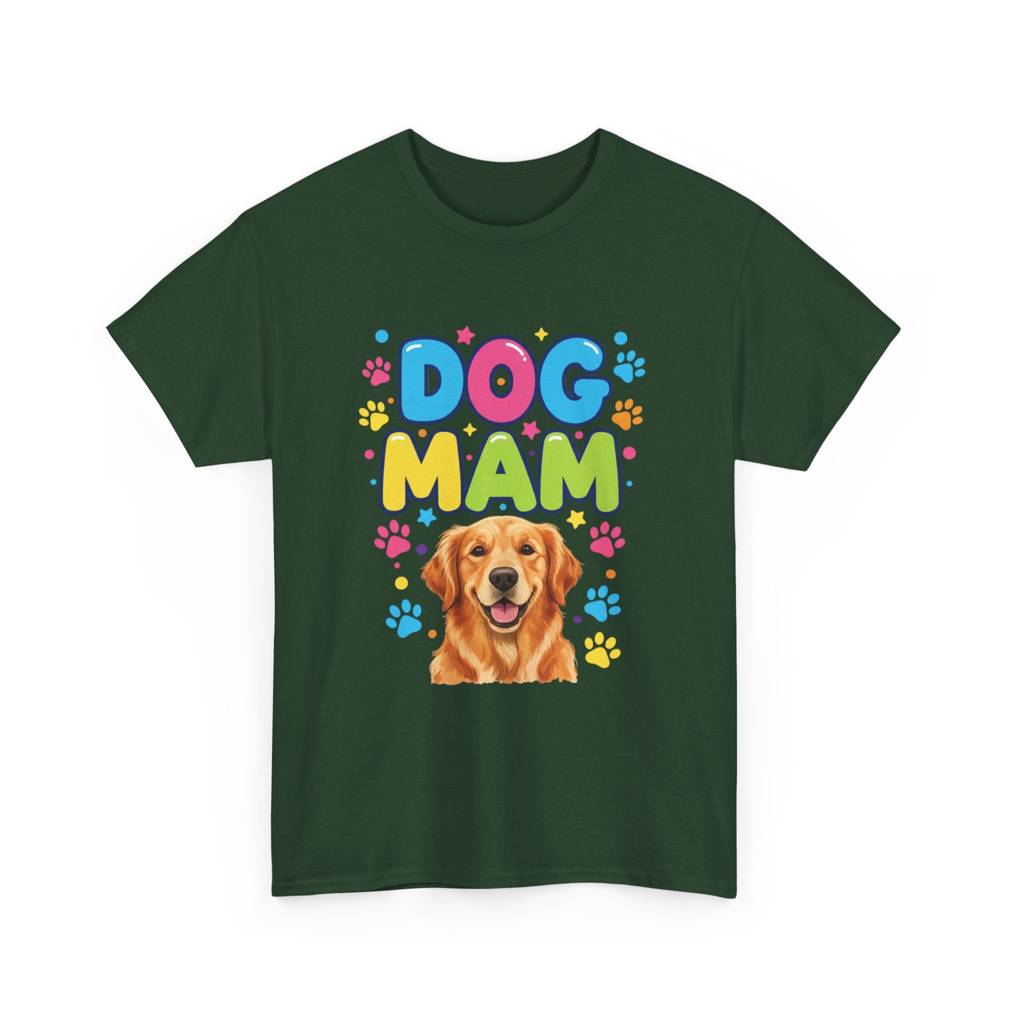 Dog Mam T-Shirt — Cute Colorful "Dog Mam" Graphic Tee for Dog Lovers