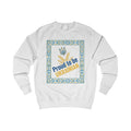 Proud to Be Ukrainian Sweatshirt — Ukrainian Pride Crewneck with Trident & Wheat Design