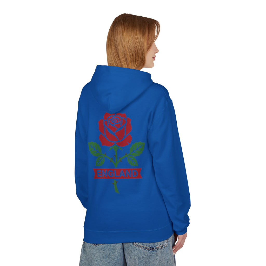 England Rose Hoodie – Classic Red Rose Emblem Sweatshirt