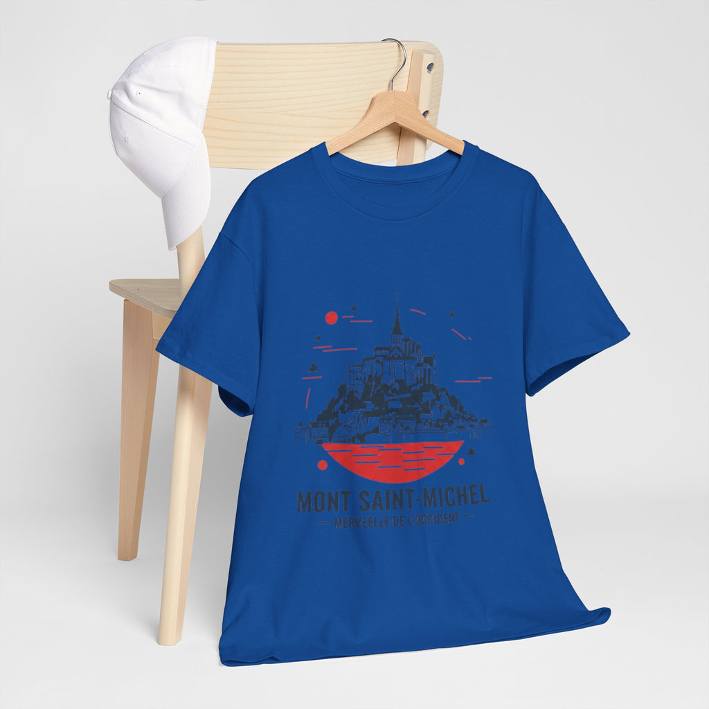 Mont Saint-Michel Illustration T-Shirt — French Landmark Travel Tee