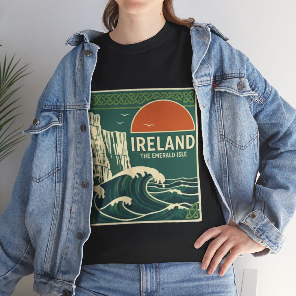 Ireland Vintage Travel Tee — 'Ireland The Emerald Isle' Graphic T‑Shirt