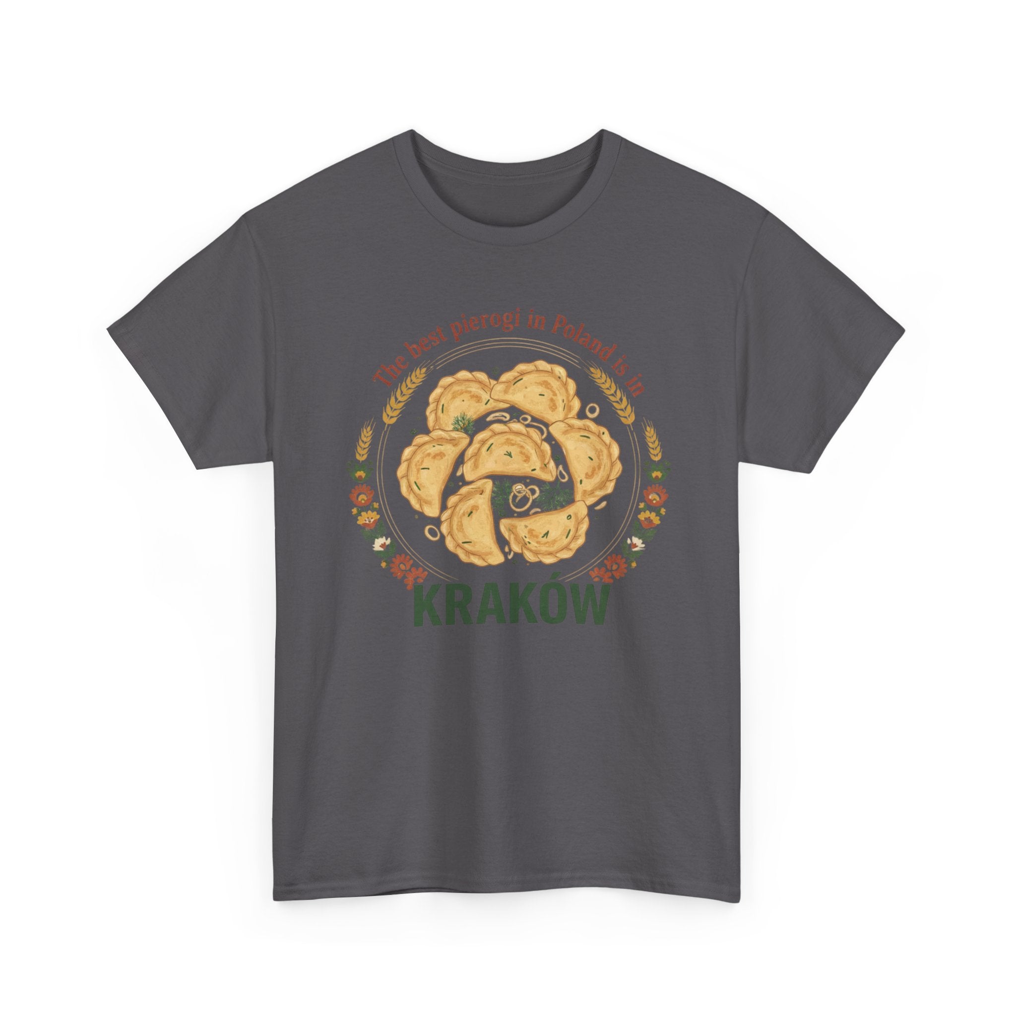 Kraków Pierogi Graphic Tee — "The best pierogi in Poland is in KRAKÓW" T-Shirt