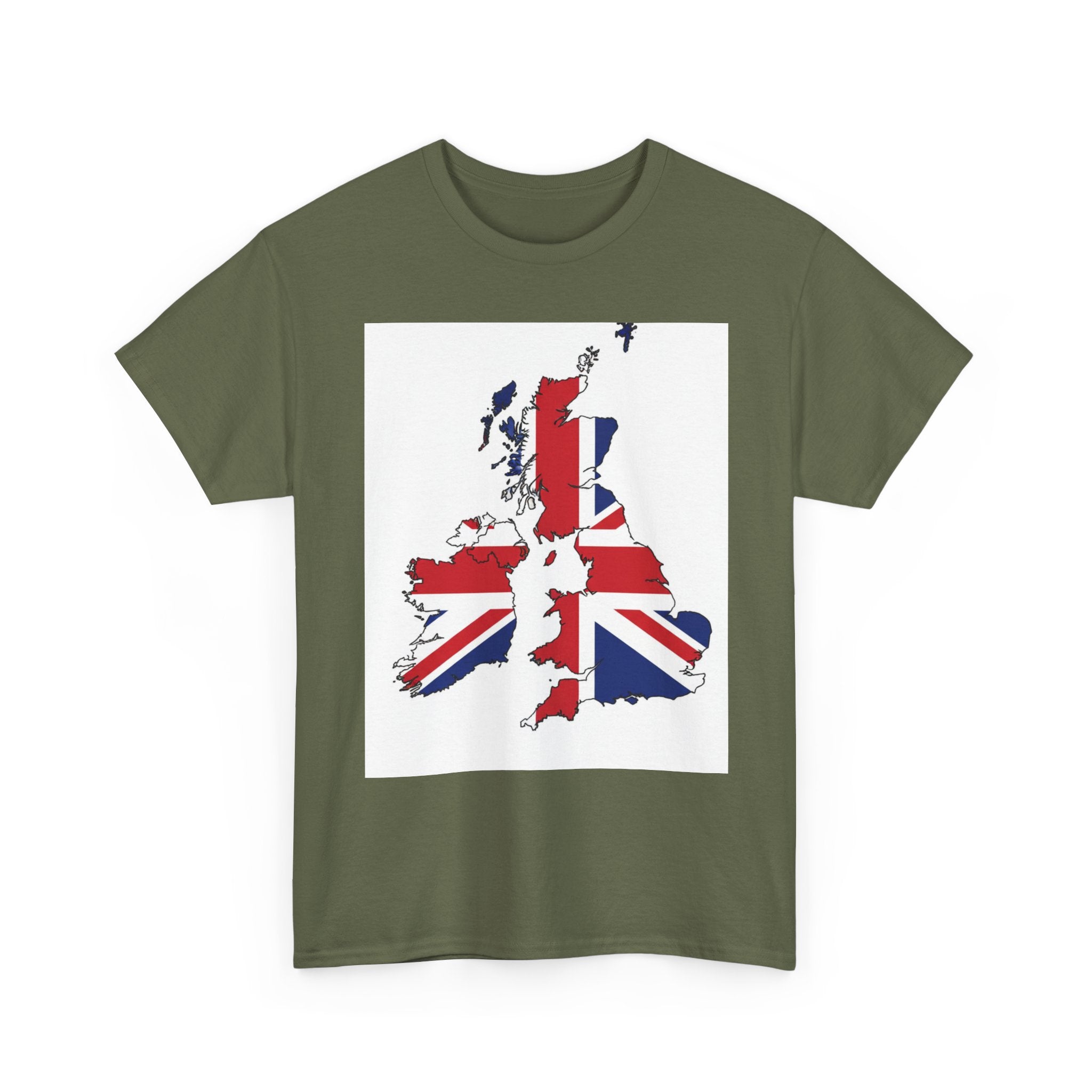 UK Map Flag T-Shirt — British Union Jack Graphic Tee