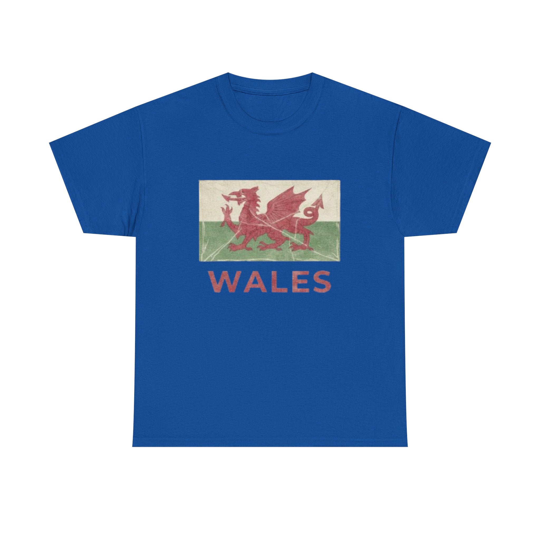 Wales Vintage Flag T-Shirt — Red Dragon Graphic Tee