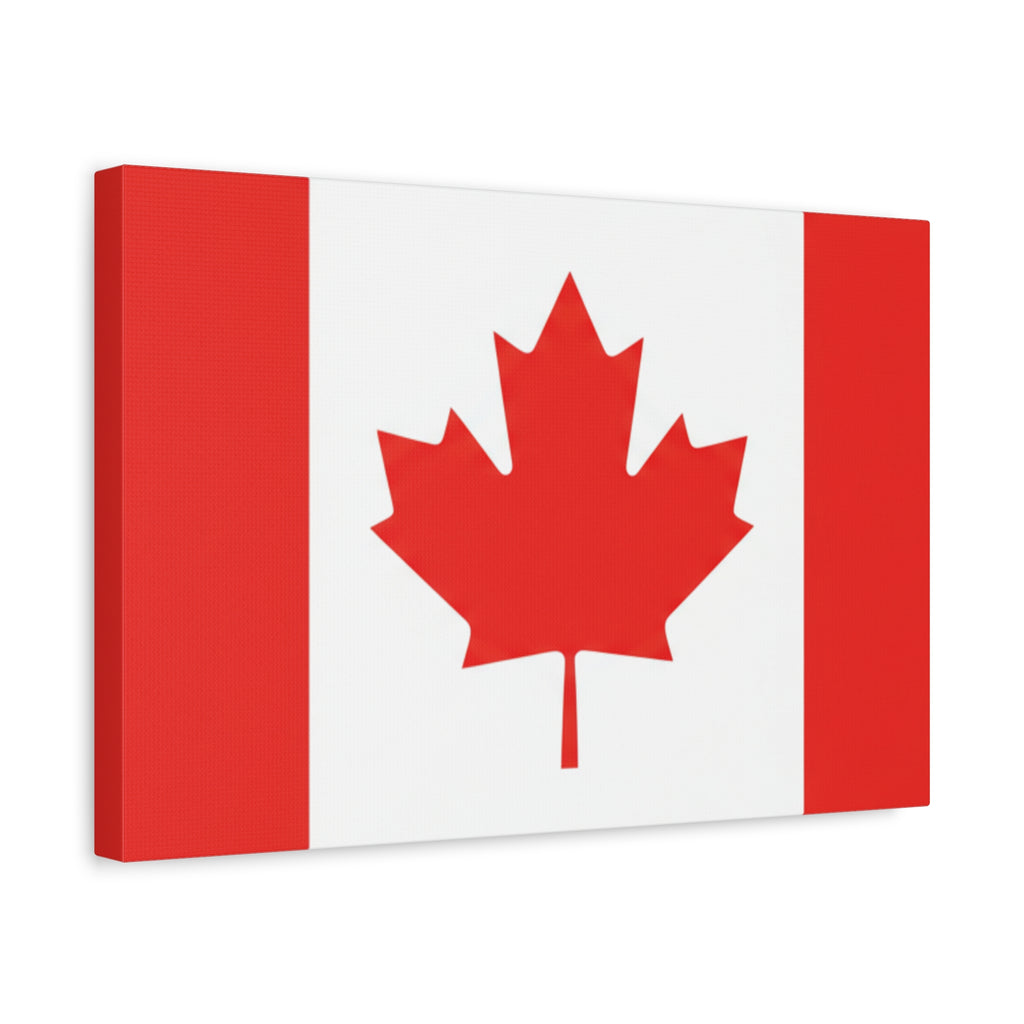 Canadian Flag Matte Canvas Print (Stretched 1.25")